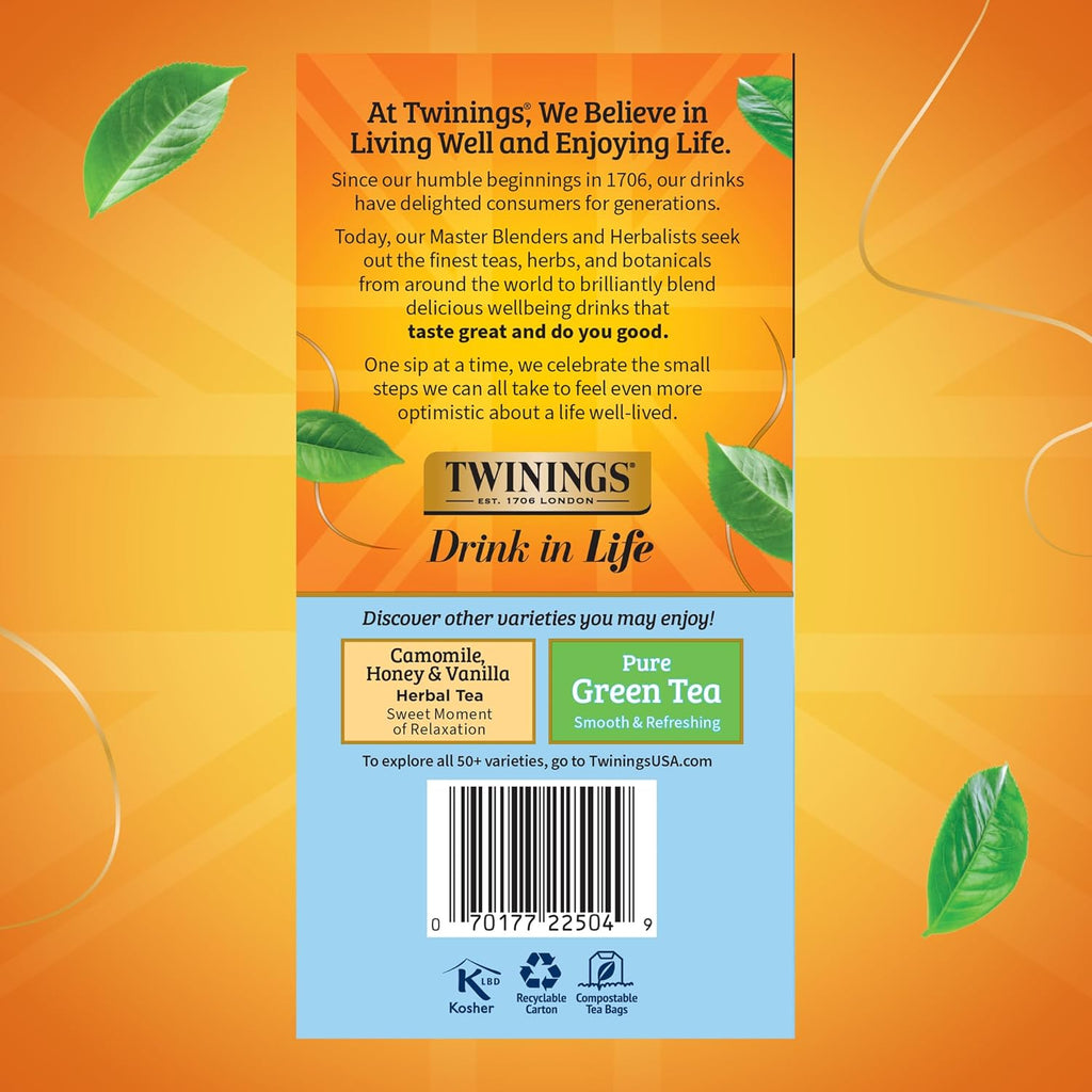 Twinings English Breakfast Black Tea Individually Wrapped Bags