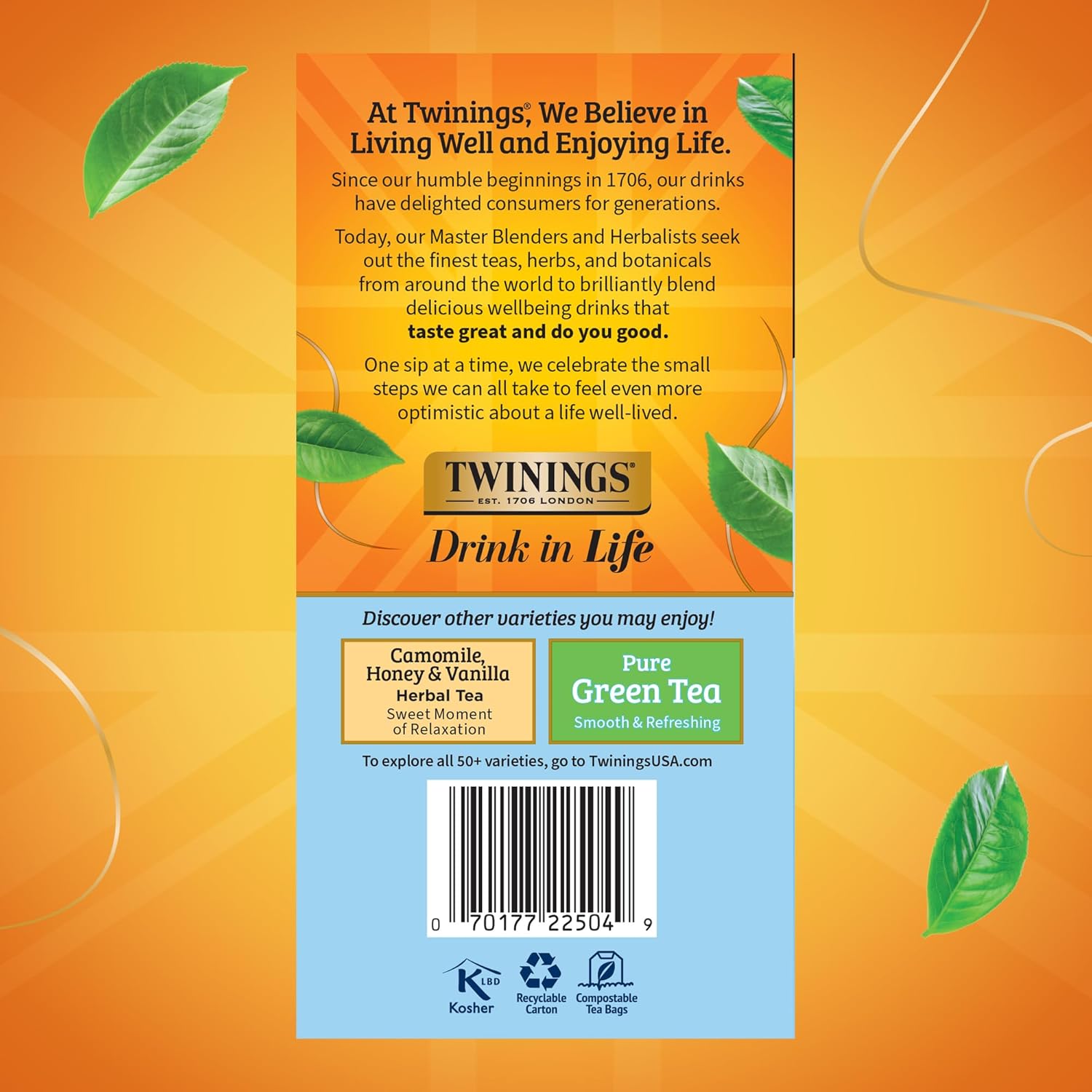 Twinings English Breakfast Black Tea Individually Wrapped Bags
