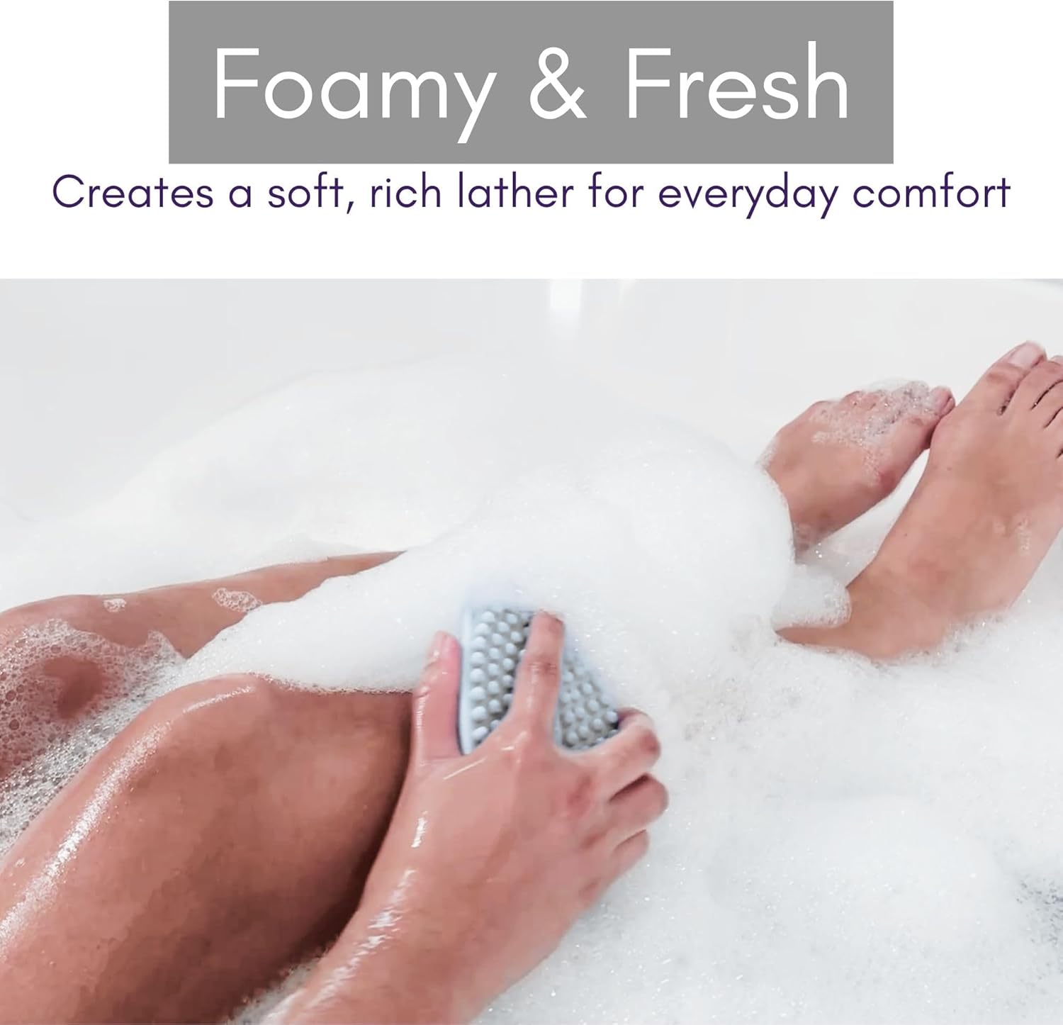 Avilana Silicone Body Scrubber – Gentle Shower Brush & Loofah Alternative – Silver-Infused Options – Fast-Drying, Hygienic