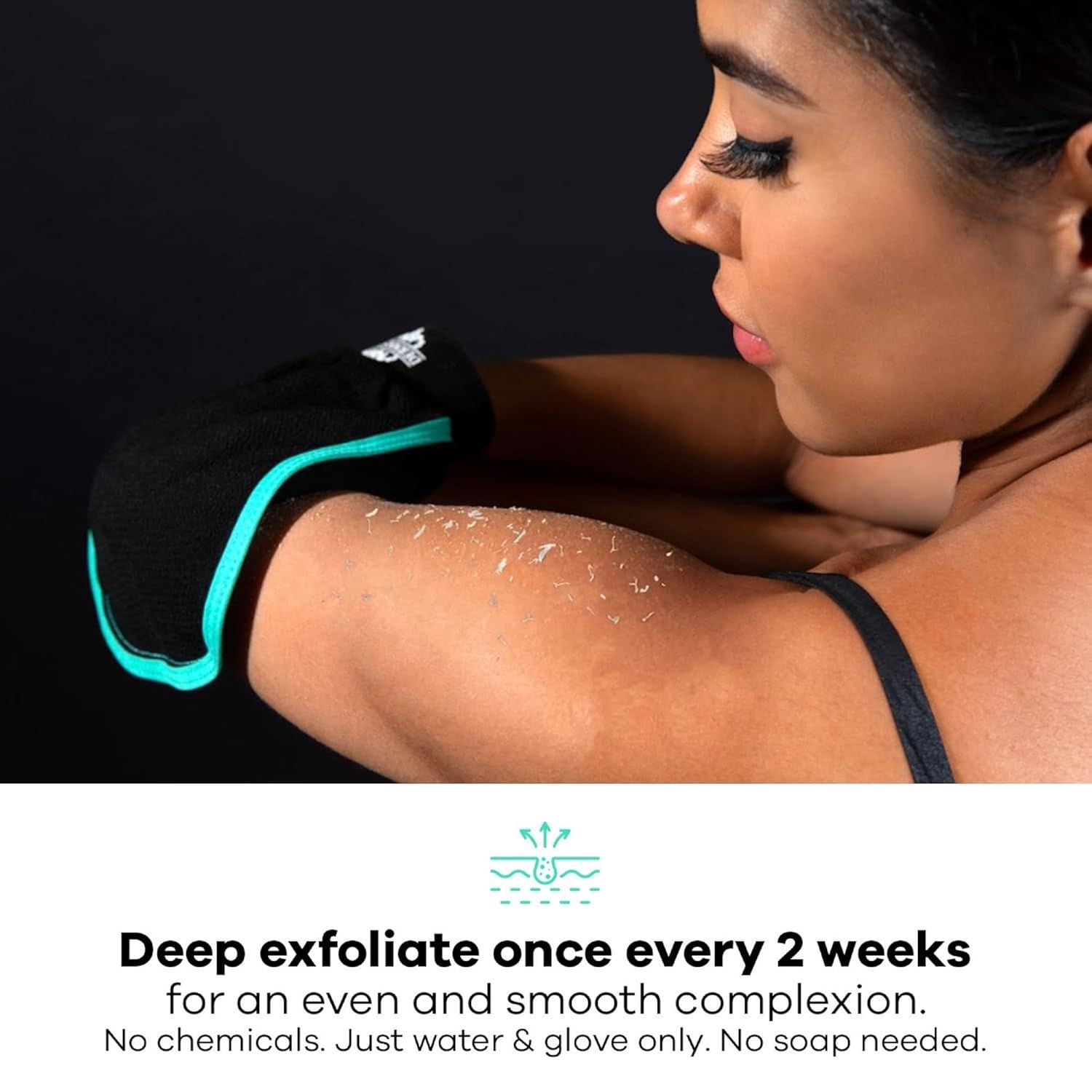Dermasuri Deep Exfoliating Glove - Polishing Mitt Body Scrubber - Korean Skin Cleaner Exfoliator & Dead Skin Buffing Treatment -