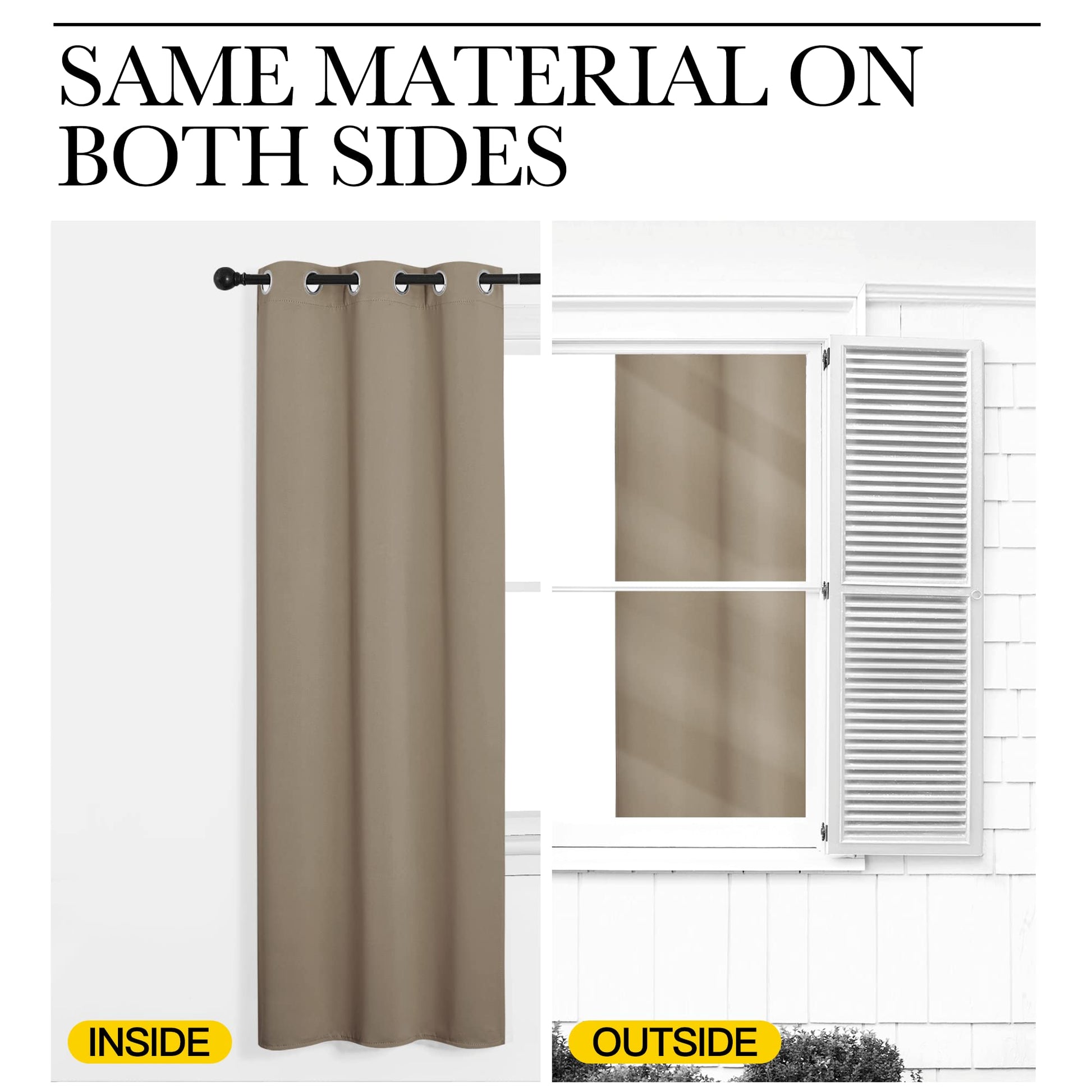 NICETOWN Halloween Pitch Black  Curtains
