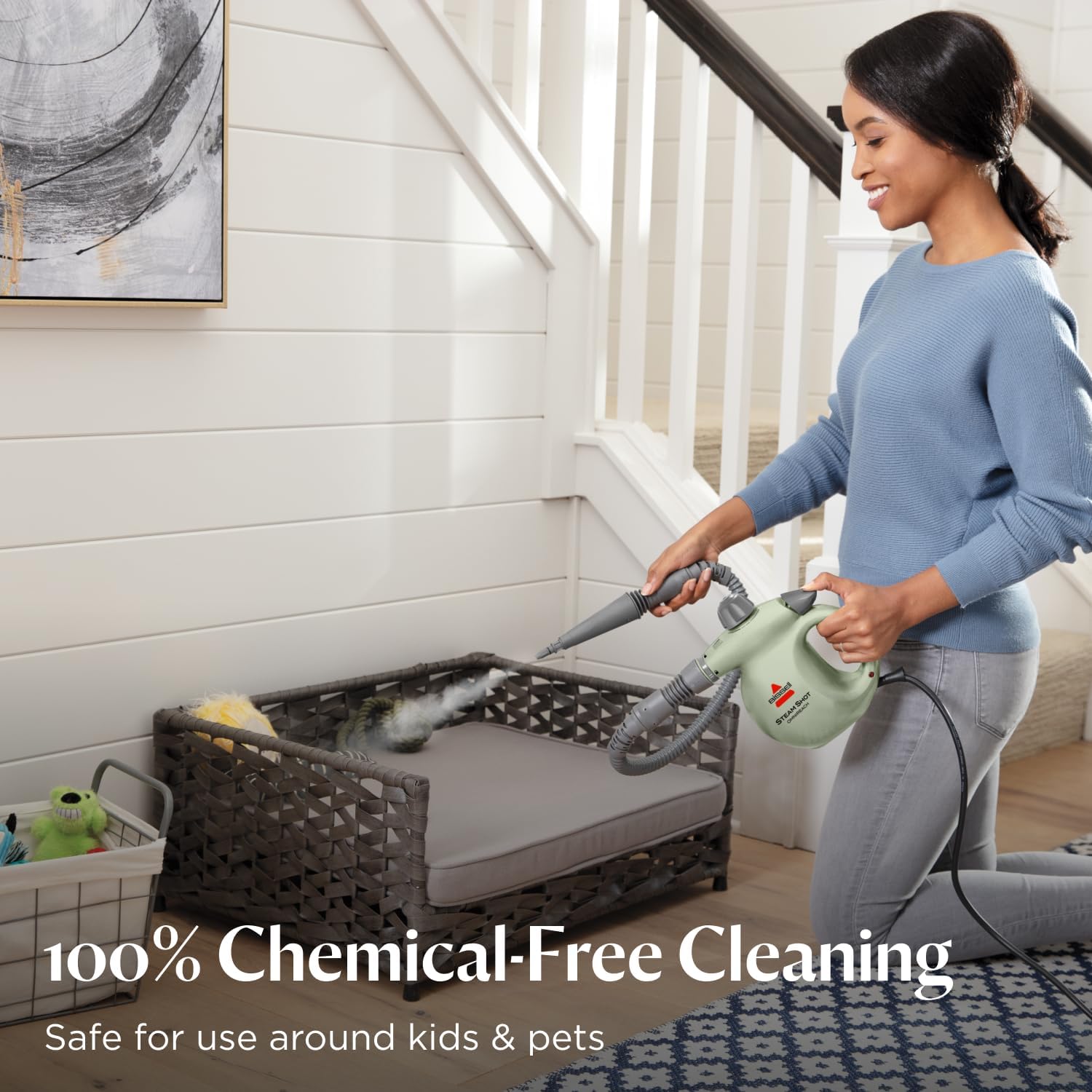 BISSELL Steam Sho OmniReach handheld portable steam cleaner for tile
