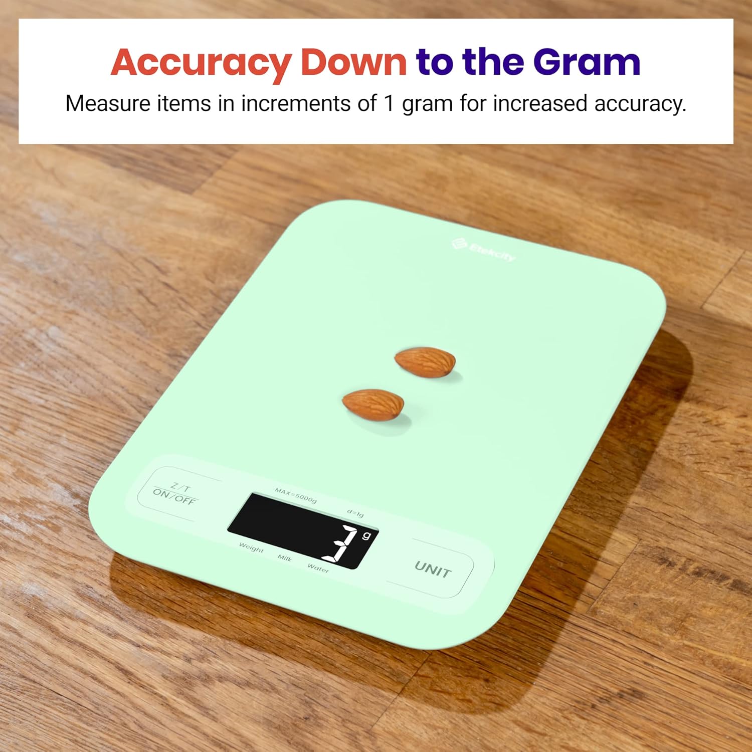 Etekcity Food Kitchen Scale, Digital Grams and Ounces for Weight Loss,