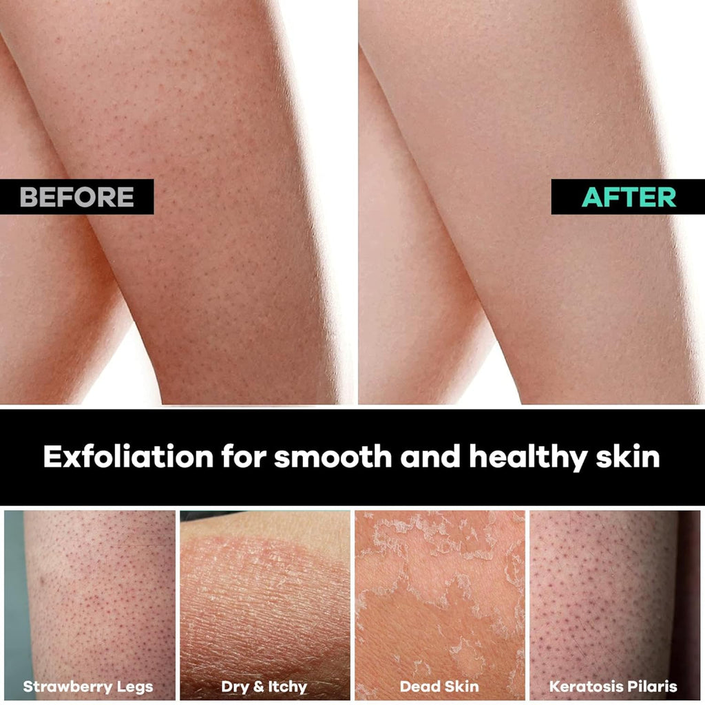Dermasuri Deep Exfoliating Glove - Polishing Mitt Body Scrubber - Korean Skin Cleaner Exfoliator & Dead Skin Buffing Treatment -
