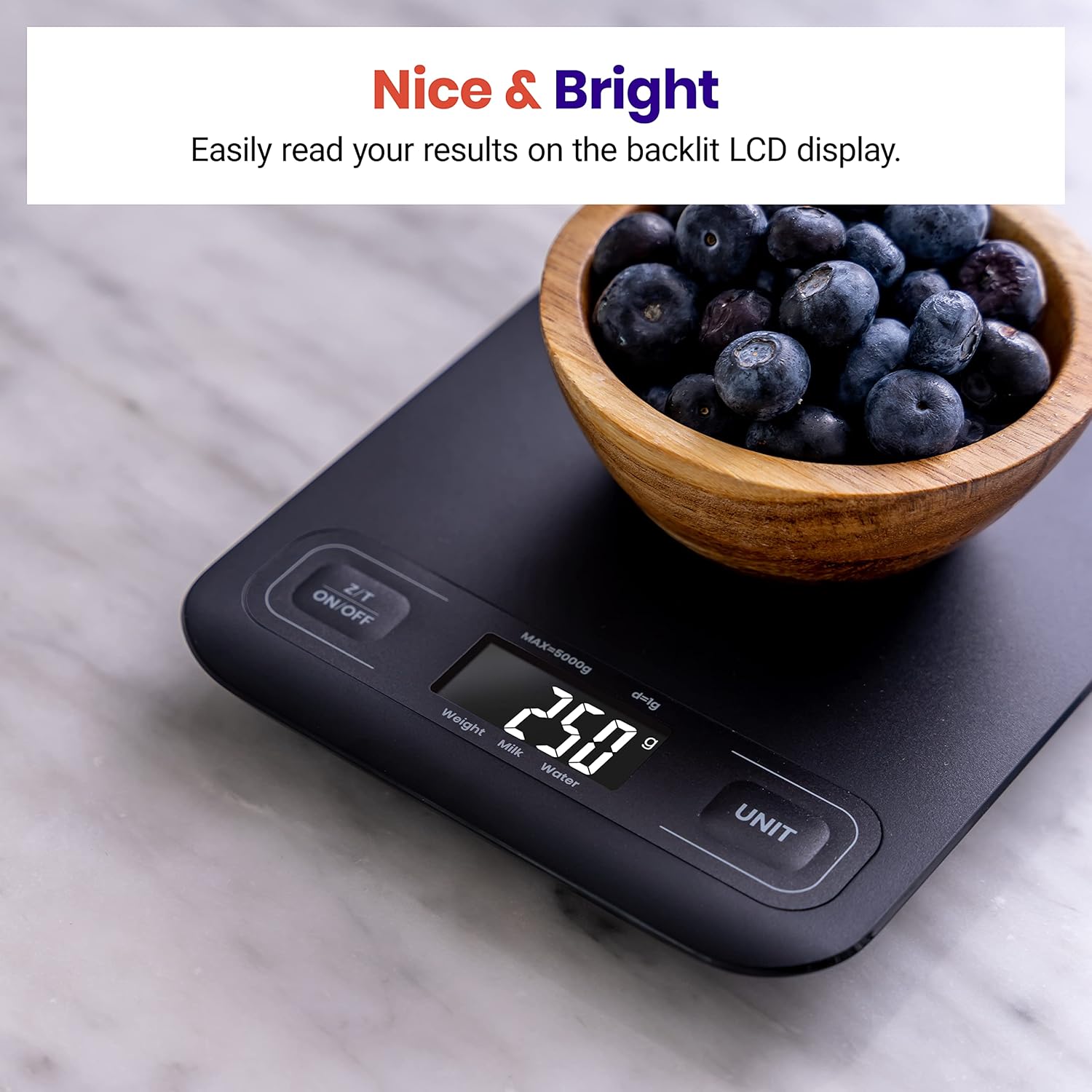 Etekcity Food Kitchen Scale, Digital Grams and Ounces for Weight Loss,