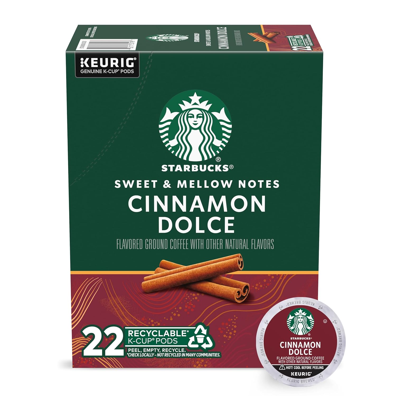 Starbucks K-Cup Coffee Pods, Medium Roast Coffee, Pike Place Roast for Keurig Brewers,
