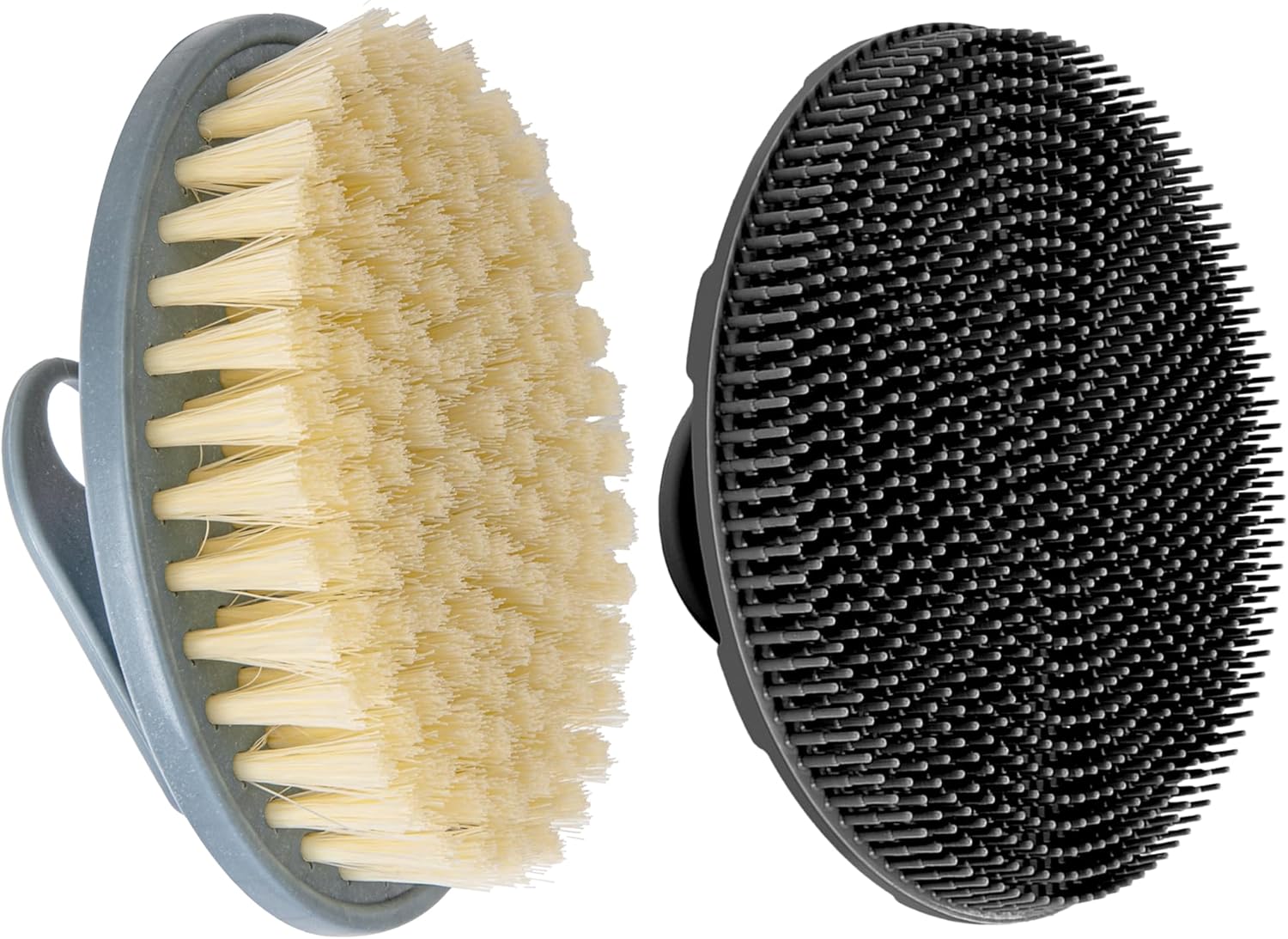 INNERNEED Food-Grade Soft Silicone Body Scrubber Shower Brush Handheld Cleansing Skin Brush,