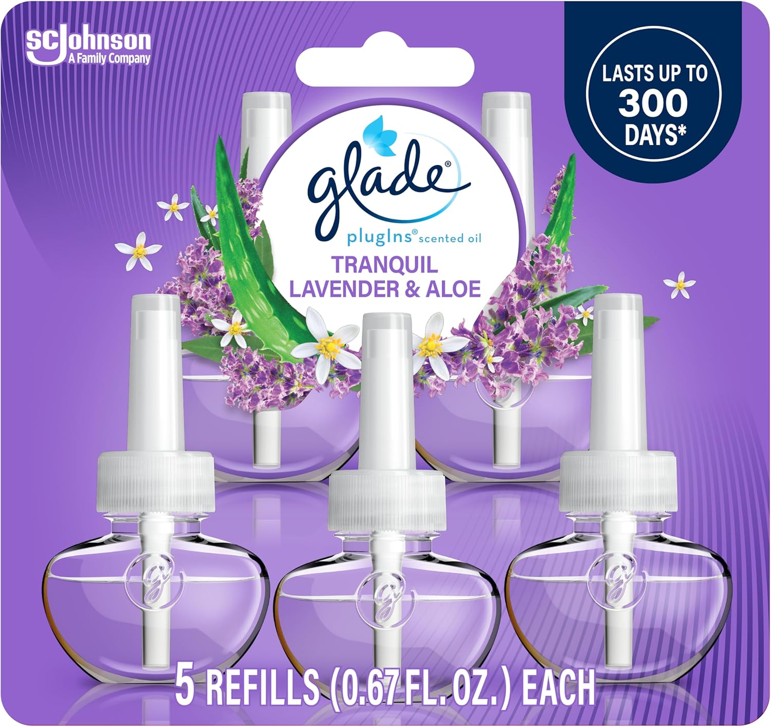 Glade PlugIns Refills Air Freshener, Scented and Essential Oils for Home and Bathroom,
