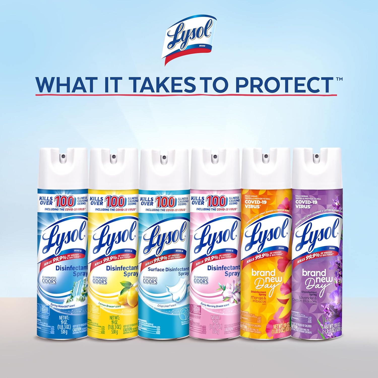 Lysol Disinfectant Spray, Household Essential Cleaning Supplies, Multi-Purpose Room Spray, A