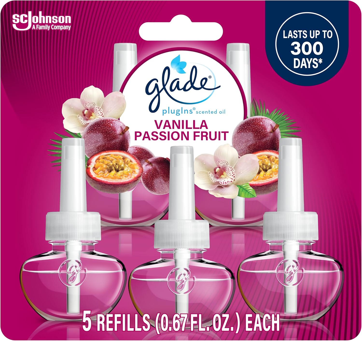 Glade PlugIns Refills Air Freshener, Scented and Essential Oils for Home and Bathroom,
