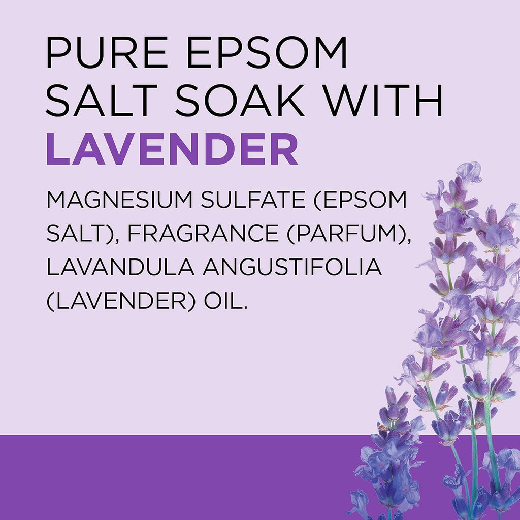Dr Teal's Epsom Salt Magnesium Soak, Soothe & Sleep with Lavender,
