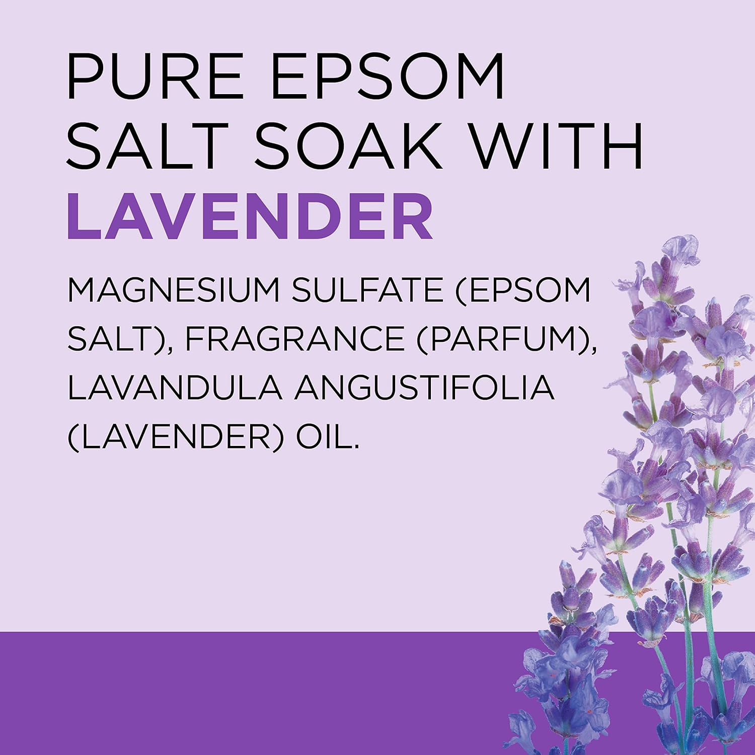 Dr Teal's Epsom Salt Magnesium Soak, Soothe & Sleep with Lavender,