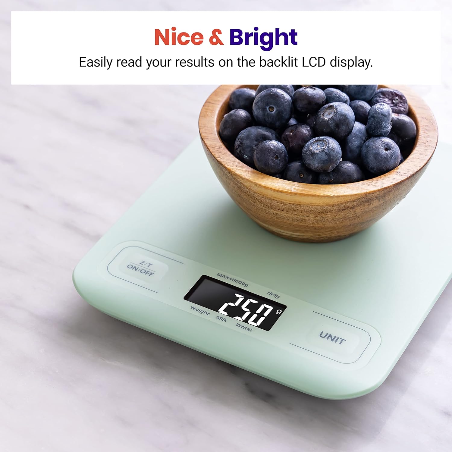 Etekcity Food Kitchen Scale, Digital Grams and Ounces for Weight Loss,