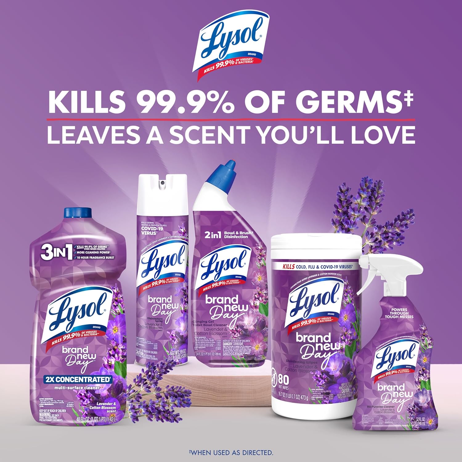Lysol All Purpose Cleaner Spray, Multi-Purpose Disinfecting Spray, Kitchen & Bathroom Cleaner,
