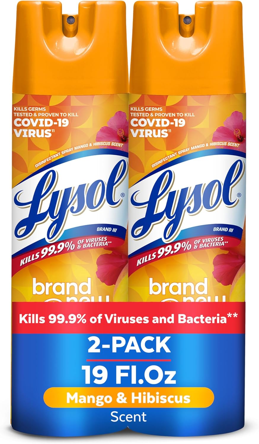 Lysol Disinfectant Spray, Household Essential Cleaning Supplies, Multi-Purpose Room Spray, A