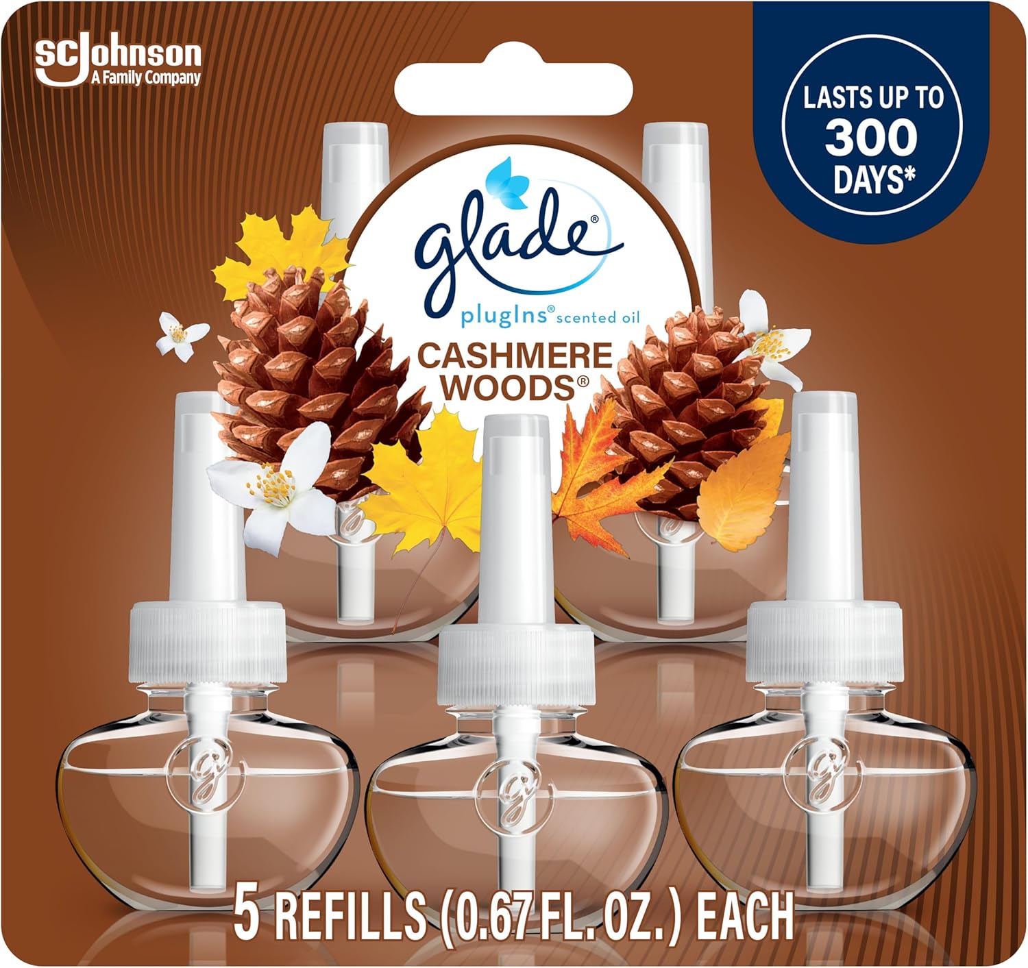 Glade PlugIns Refills Air Freshener, Scented and Essential Oils for Home and Bathroom,