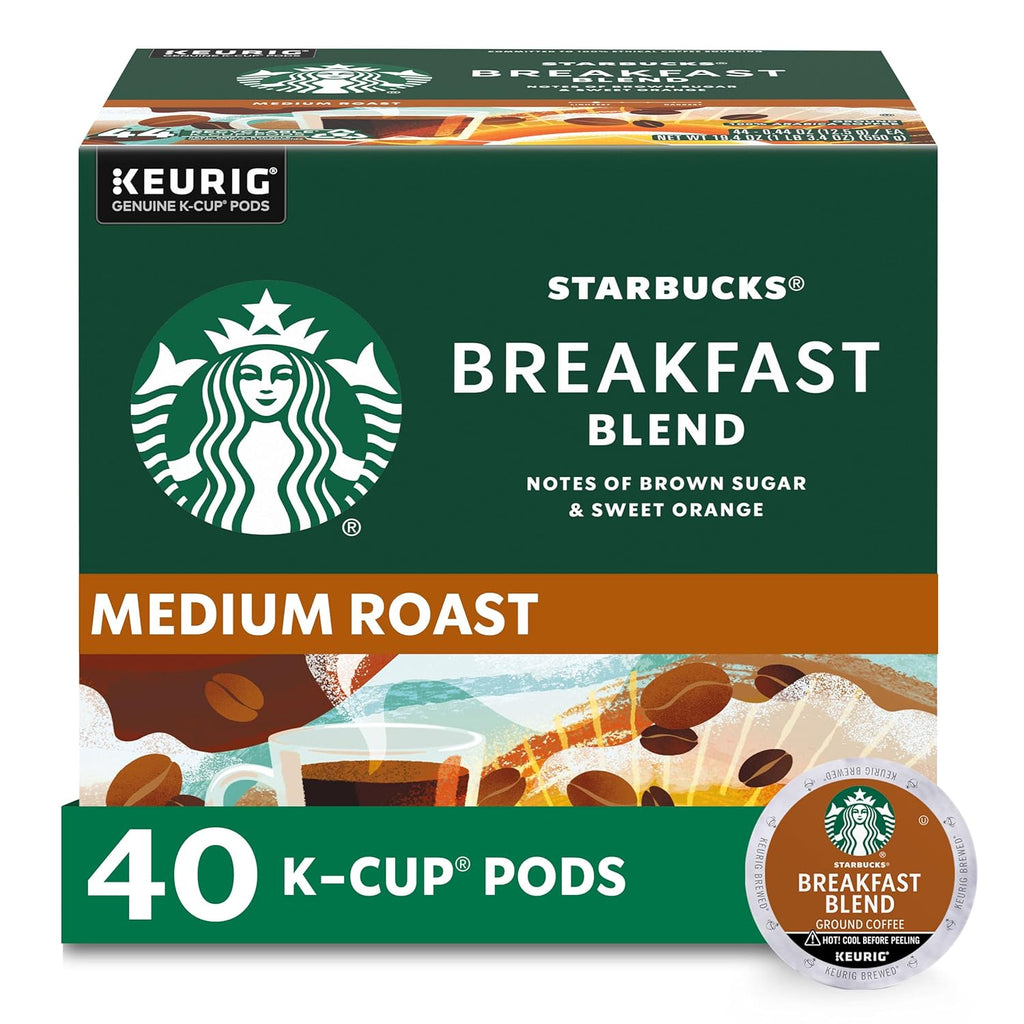 Starbucks K-Cup Coffee Pods, Medium Roast Coffee, Pike Place Roast for Keurig Brewers,
