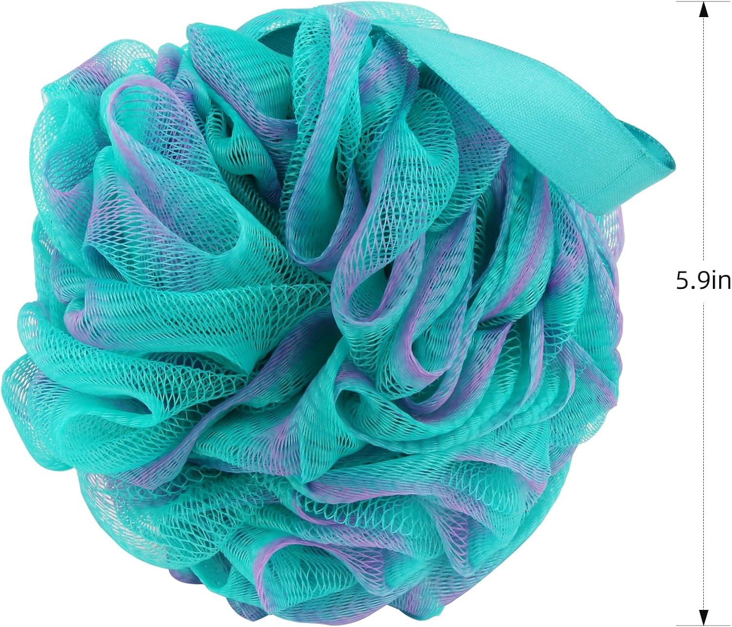 Fu Store Loofah Sponge Shower Loofahs 50g Bath Sponges Mesh Balls 4 Colors for Body Scrubber Exfoliator Wash Back Scrubber Bathroom Men Women