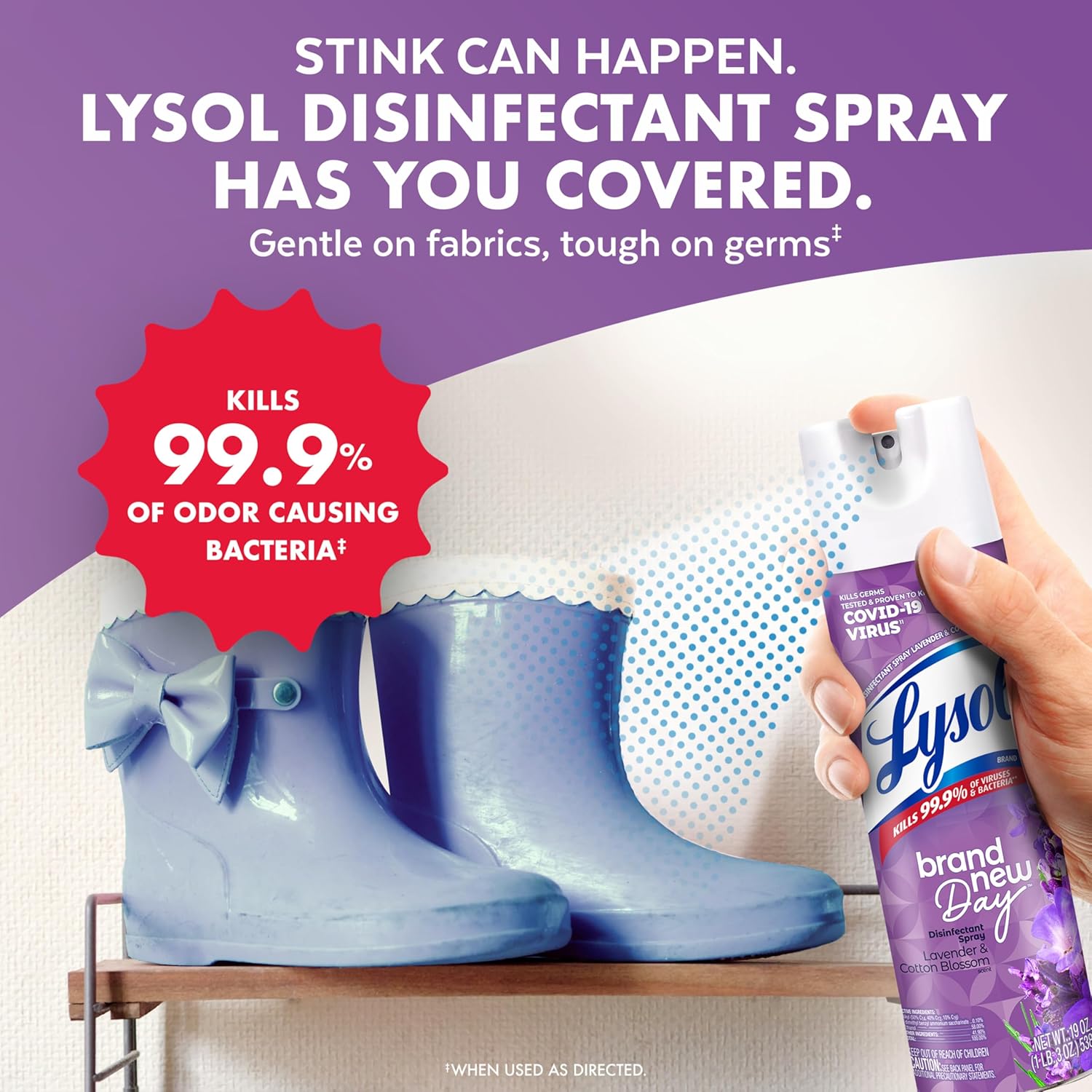 Lysol Disinfectant Spray, Household Essential Cleaning Supplies, Multi-Purpose Room Spray, A