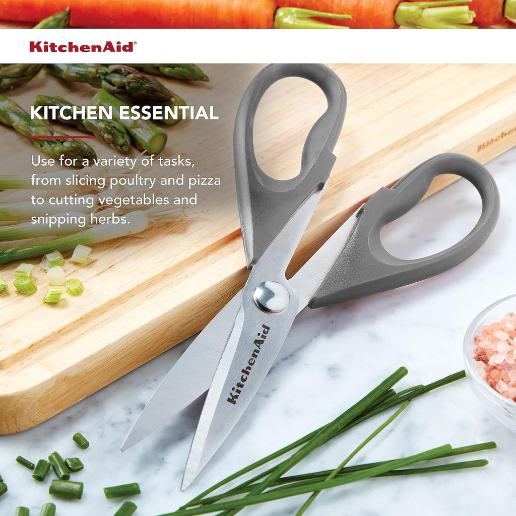 KitchenAid All Purpose Kitchen Shears with Protective Sheath Durable Stainless Steel Scissors,
