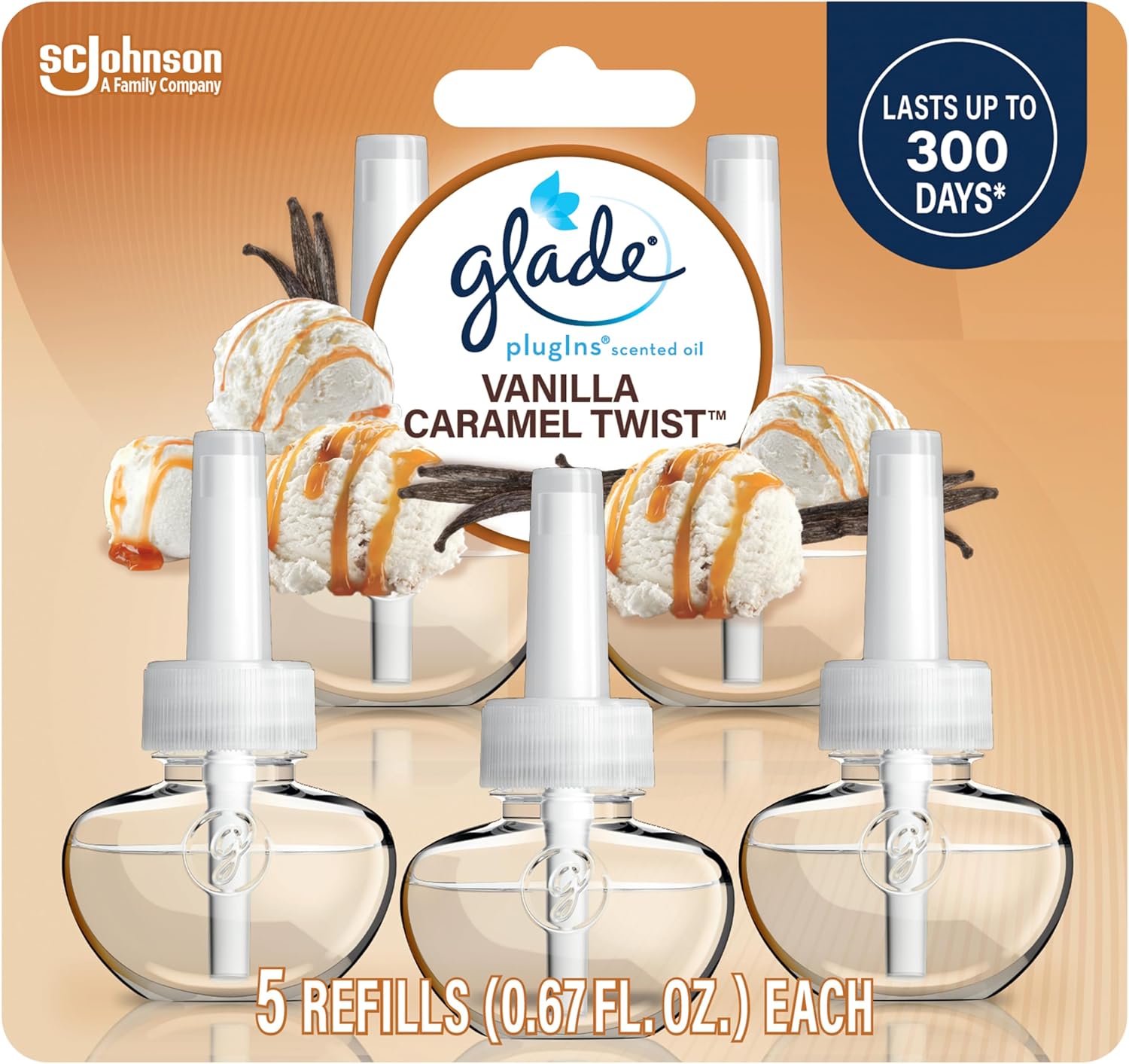 Glade PlugIns Refills Air Freshener, Scented and Essential Oils for Home and Bathroom,
