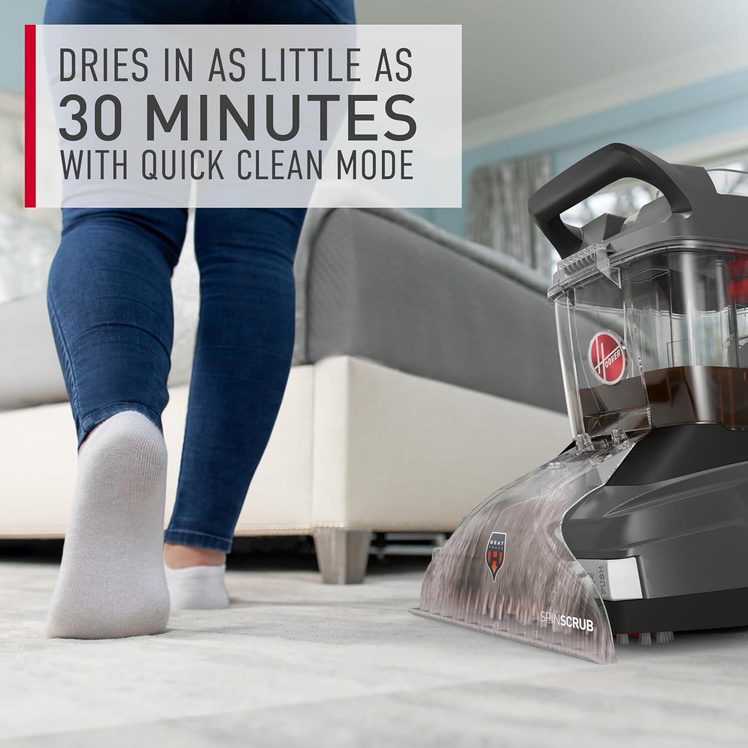 Hoover PowerScrub Deluxe Carpet Cleaner Machine for Carpet and Upholstery