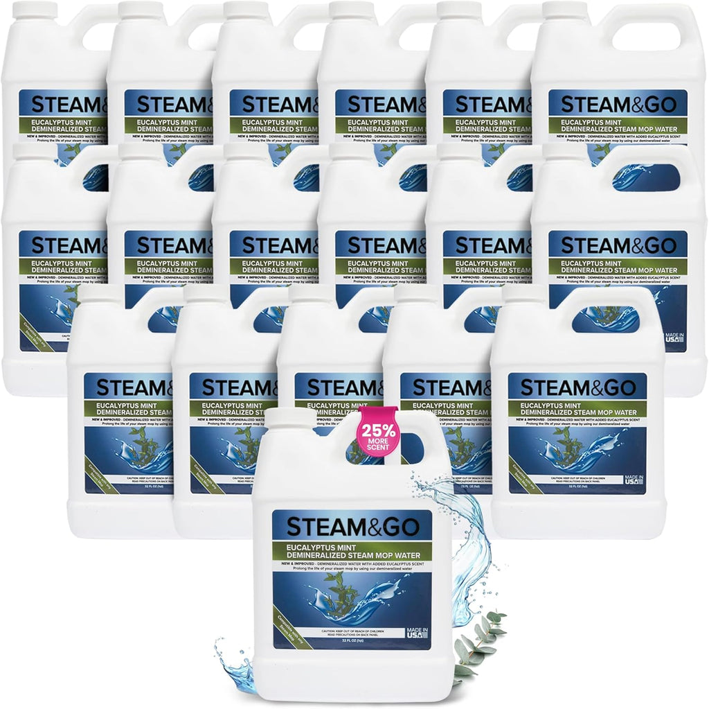 Steam & Go - Demineralized Water for Steam Cleaner,