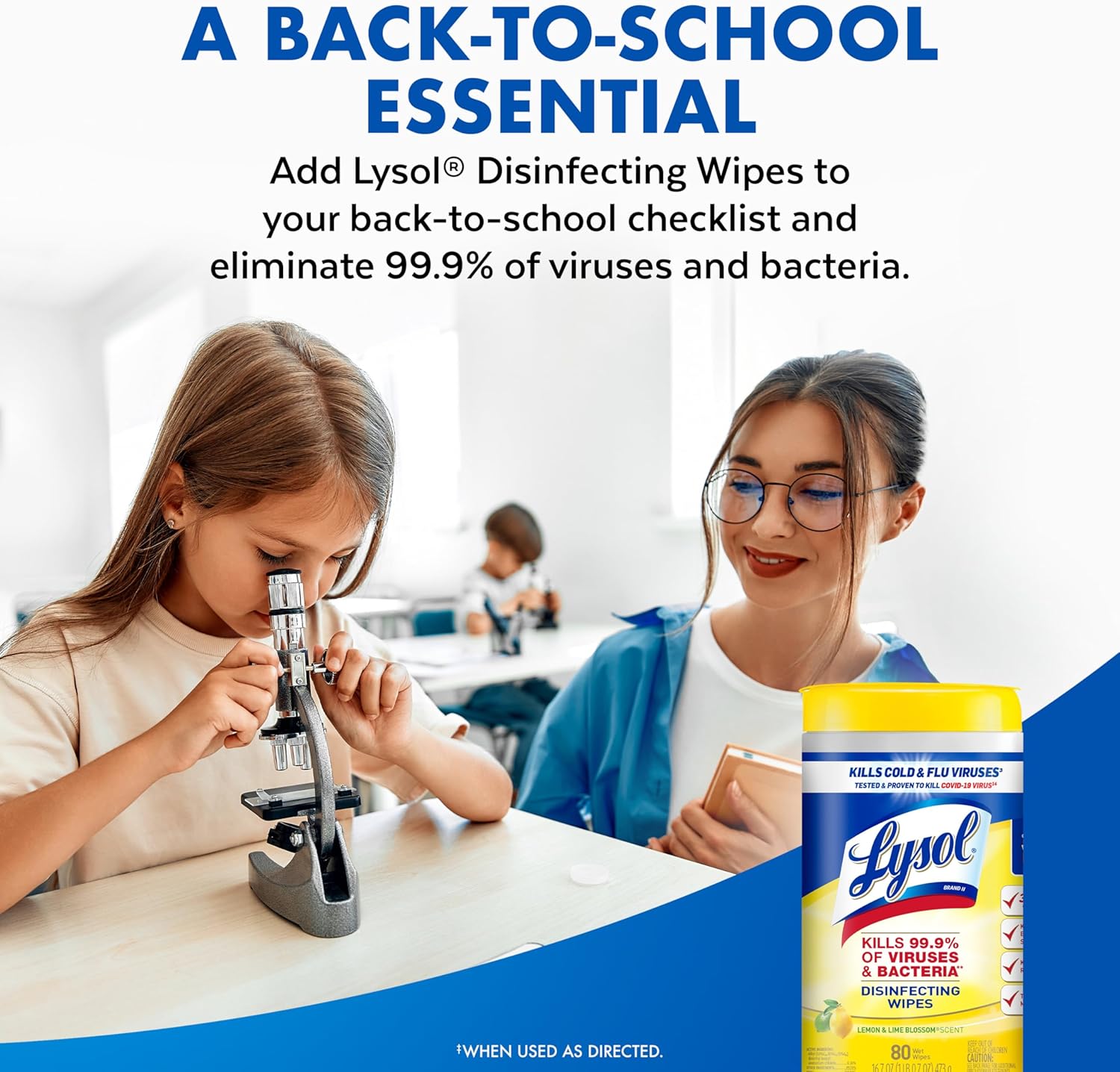 Lysol Disinfecting Wipes Bundle, Home Apartment Dorm Room Essentials and Cleaning Supplies,