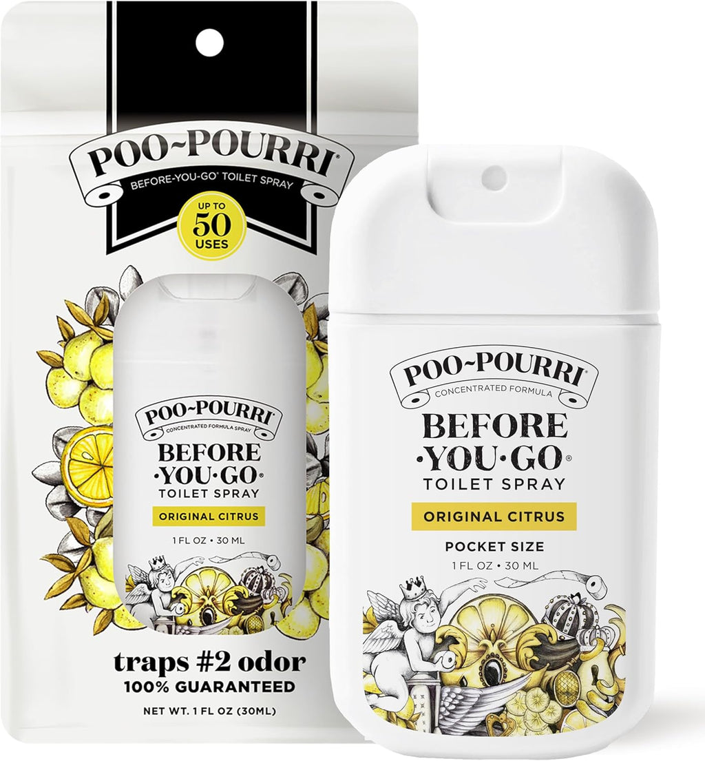 Poo-Pourri Before-You-Go Toilet Spray, Original Citrus, 2 Fl Oz - Lemon, Bergamot and Lemongrass