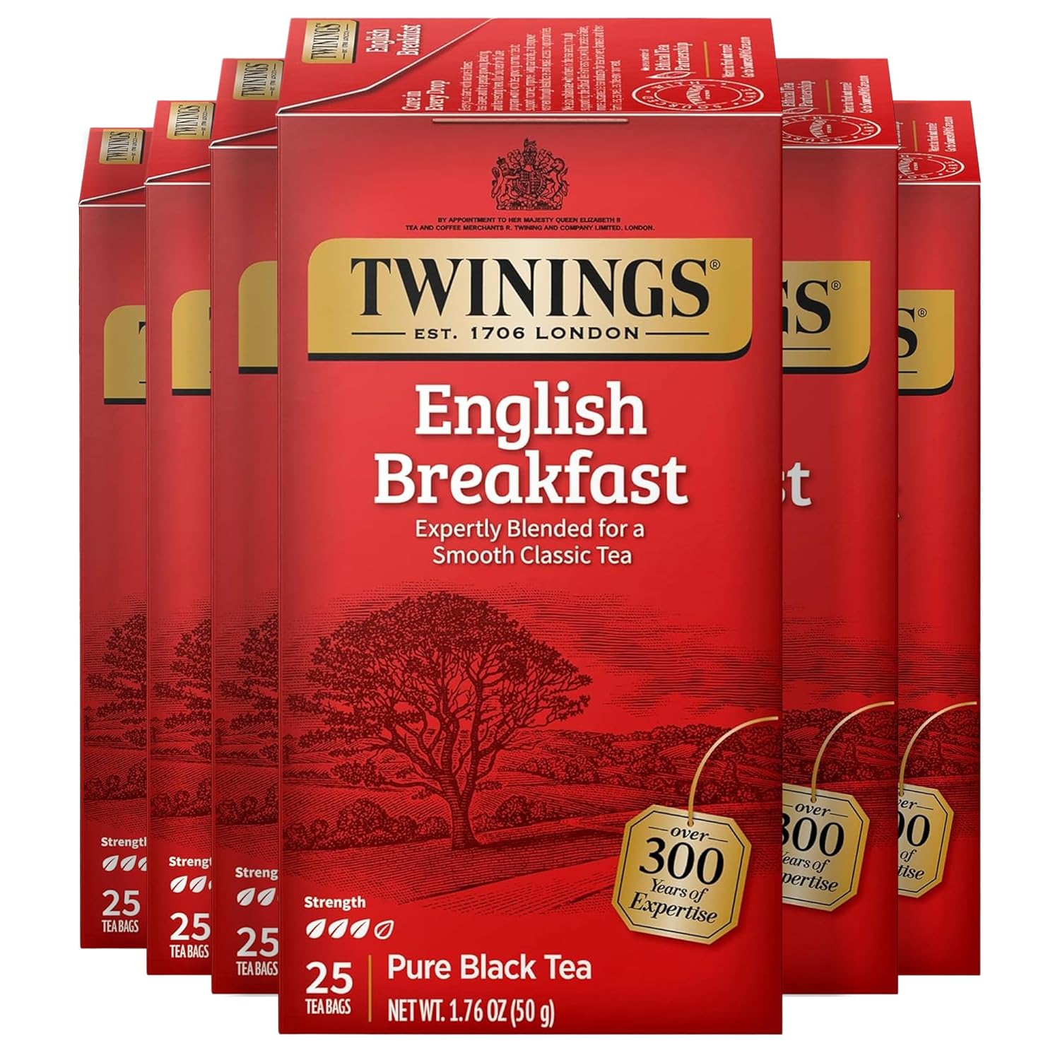 Twinings English Breakfast Black Tea Individually Wrapped Bags
