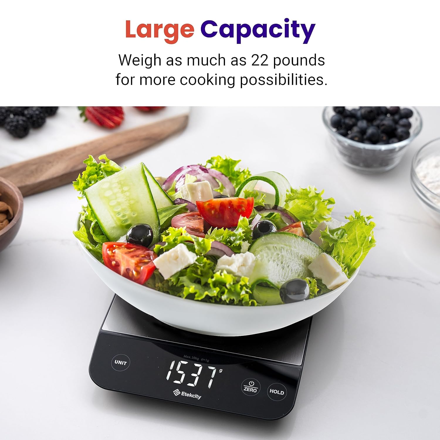 Etekcity Food Kitchen Scale, Digital Grams and Ounces for Weight Loss,