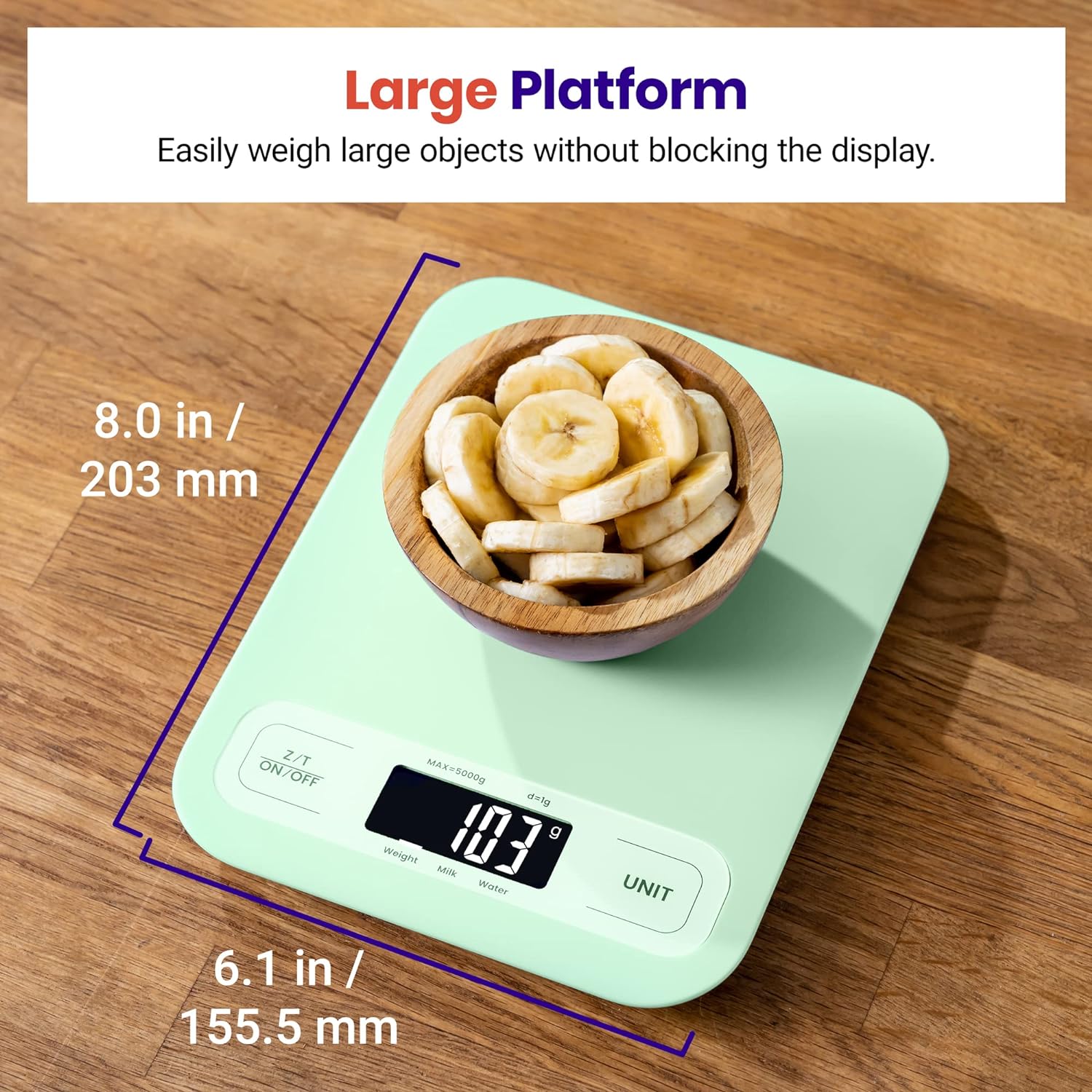 Etekcity Food Kitchen Scale, Digital Grams and Ounces for Weight Loss,