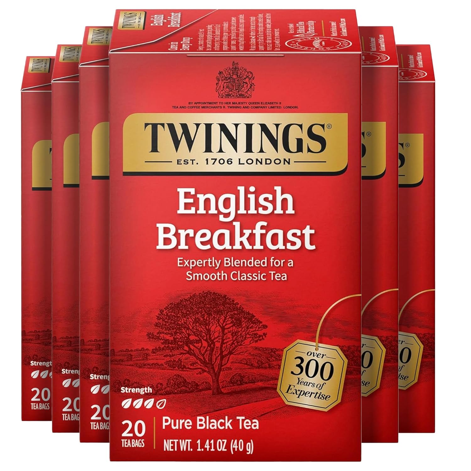 Twinings English Breakfast Black Tea Individually Wrapped Bags
