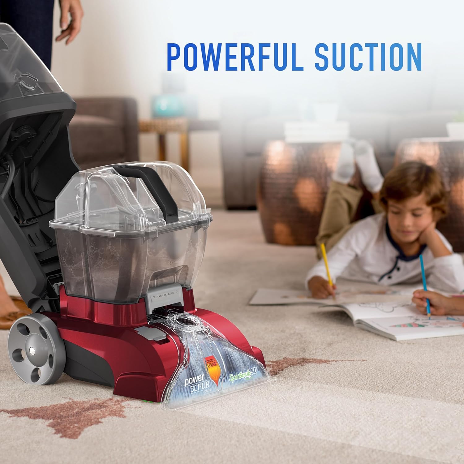 Hoover PowerScrub Deluxe Carpet Cleaner Machine for Carpet and Upholstery