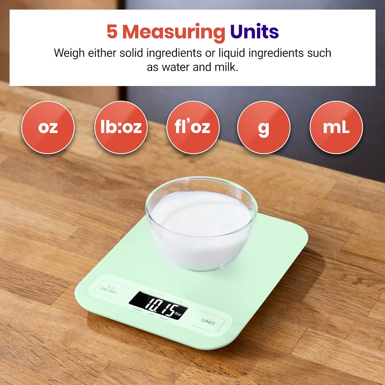 Etekcity Food Kitchen Scale, Digital Grams and Ounces for Weight Loss,
