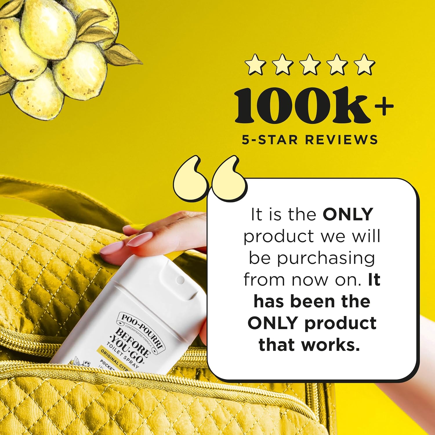 Poo-Pourri Before-You-Go Toilet Spray, Original Citrus, 2 Fl Oz - Lemon, Bergamot and Lemongrass