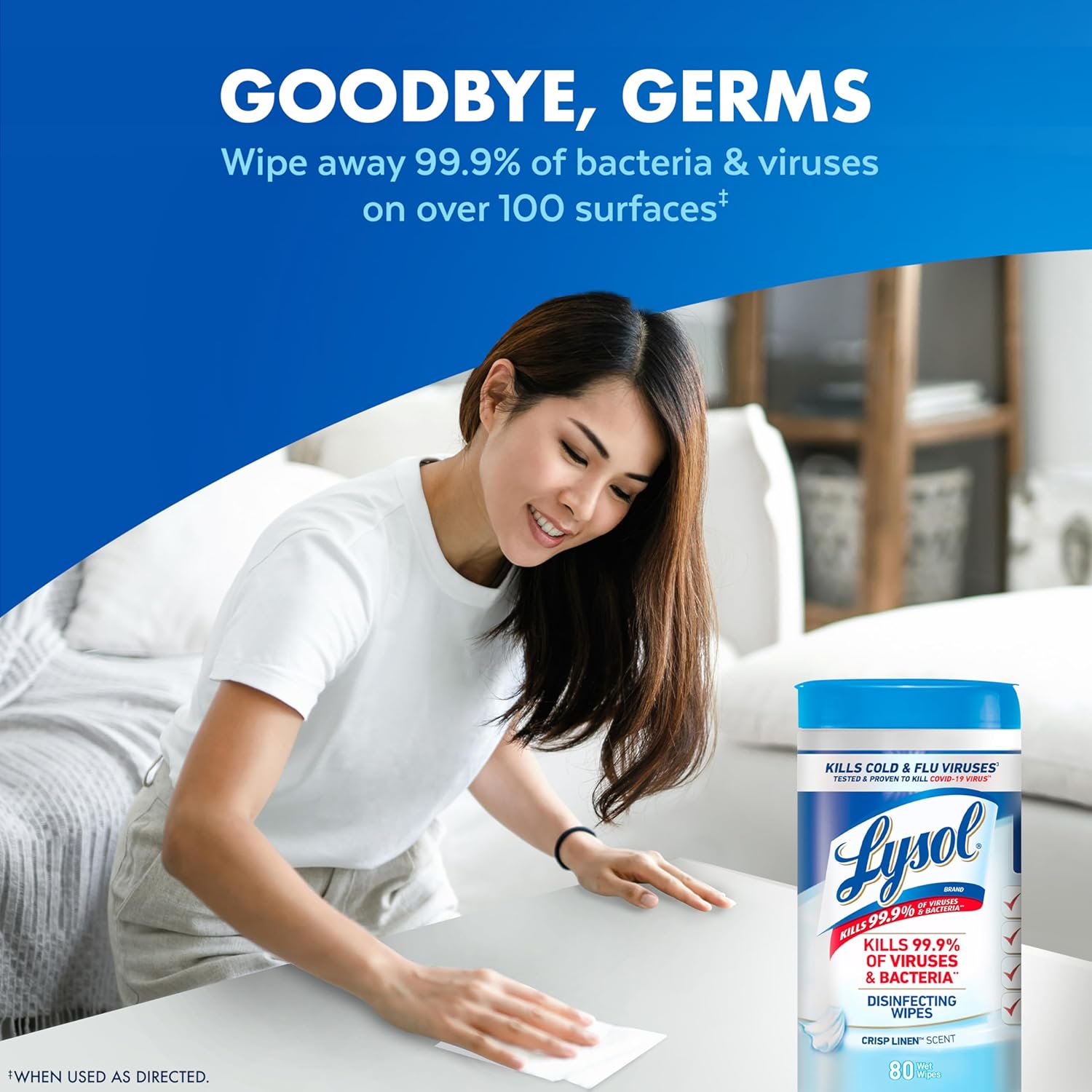 Lysol Disinfecting Wipes Bundle, Home Apartment Dorm Room Essentials and Cleaning Supplies,