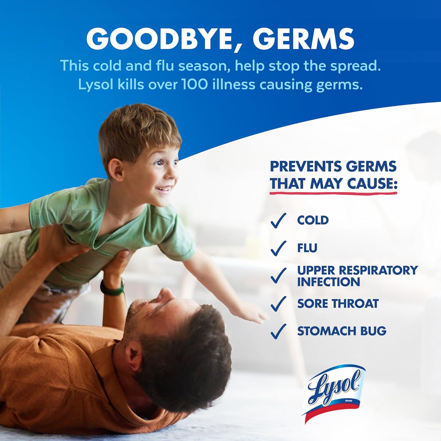 Lysol Disinfectant Spray, Household Essential Cleaning Supplies, Multi-Purpose Room Spray, A