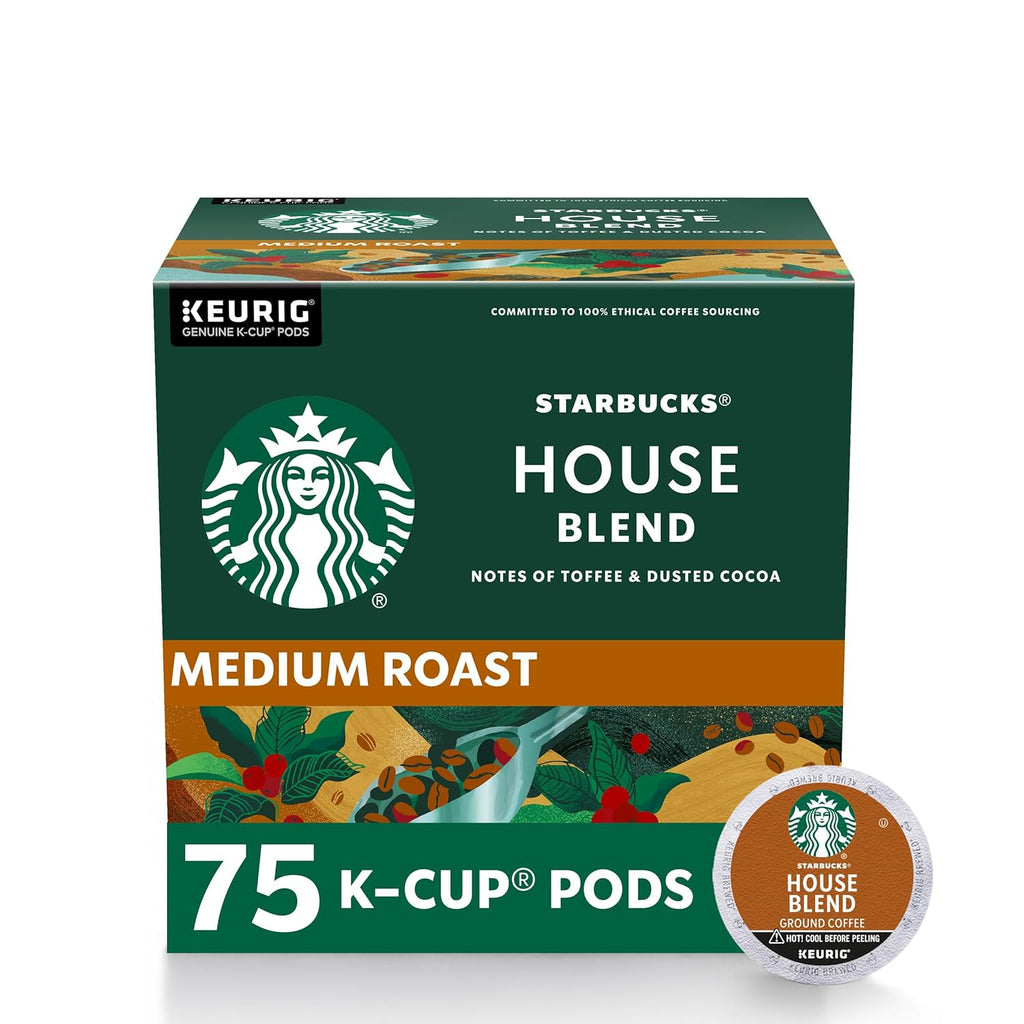 Starbucks K-Cup Coffee Pods, Medium Roast Coffee, Pike Place Roast for Keurig Brewers,