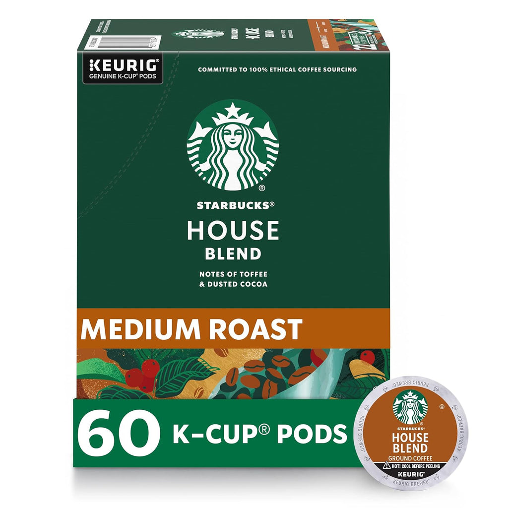 Starbucks K-Cup Coffee Pods, Medium Roast Coffee, Pike Place Roast for Keurig Brewers,