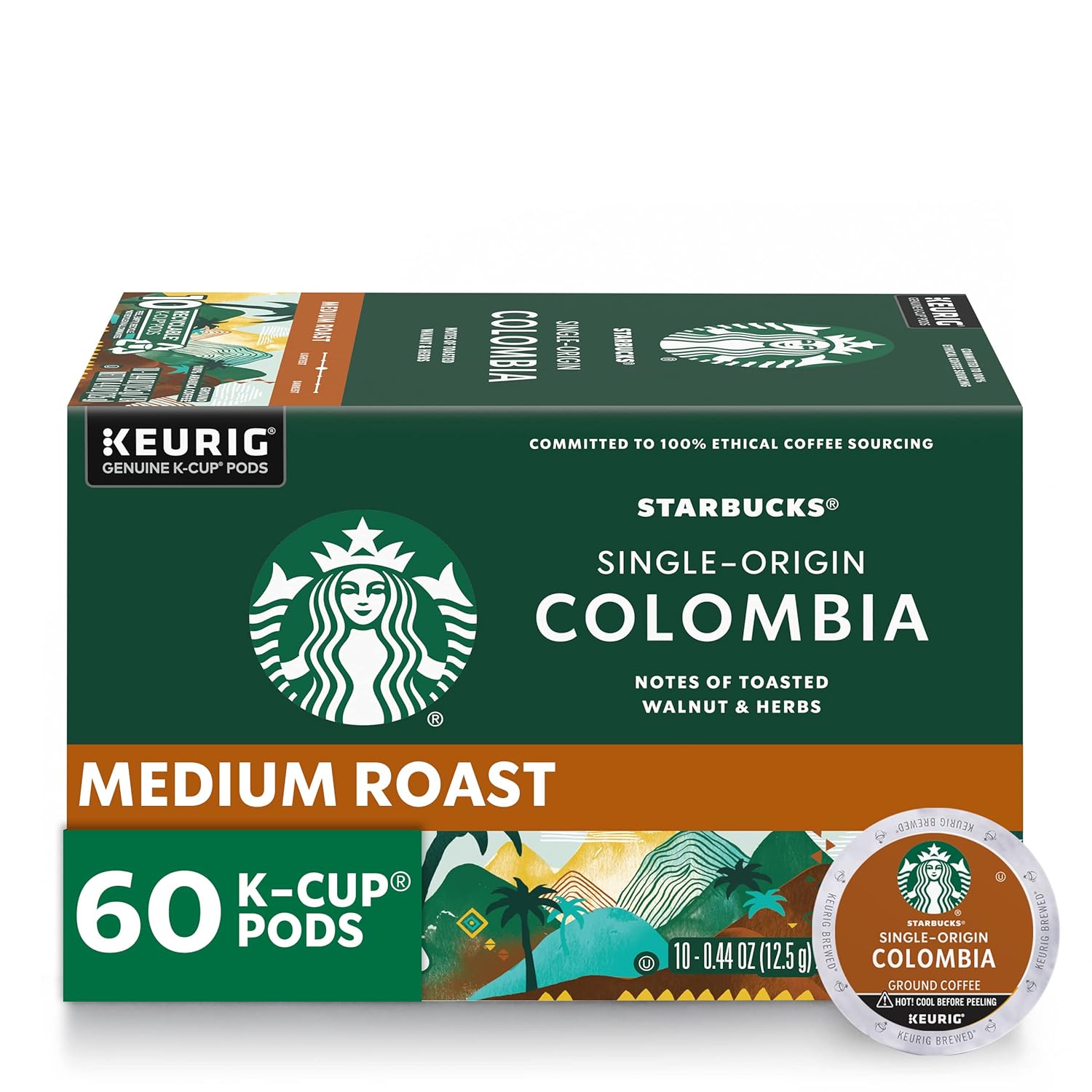Starbucks K-Cup Coffee Pods, Medium Roast Coffee, Pike Place Roast for Keurig Brewers,