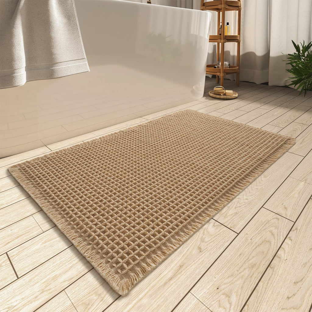 AMOAMI Upgraded Waffle Bath Mat