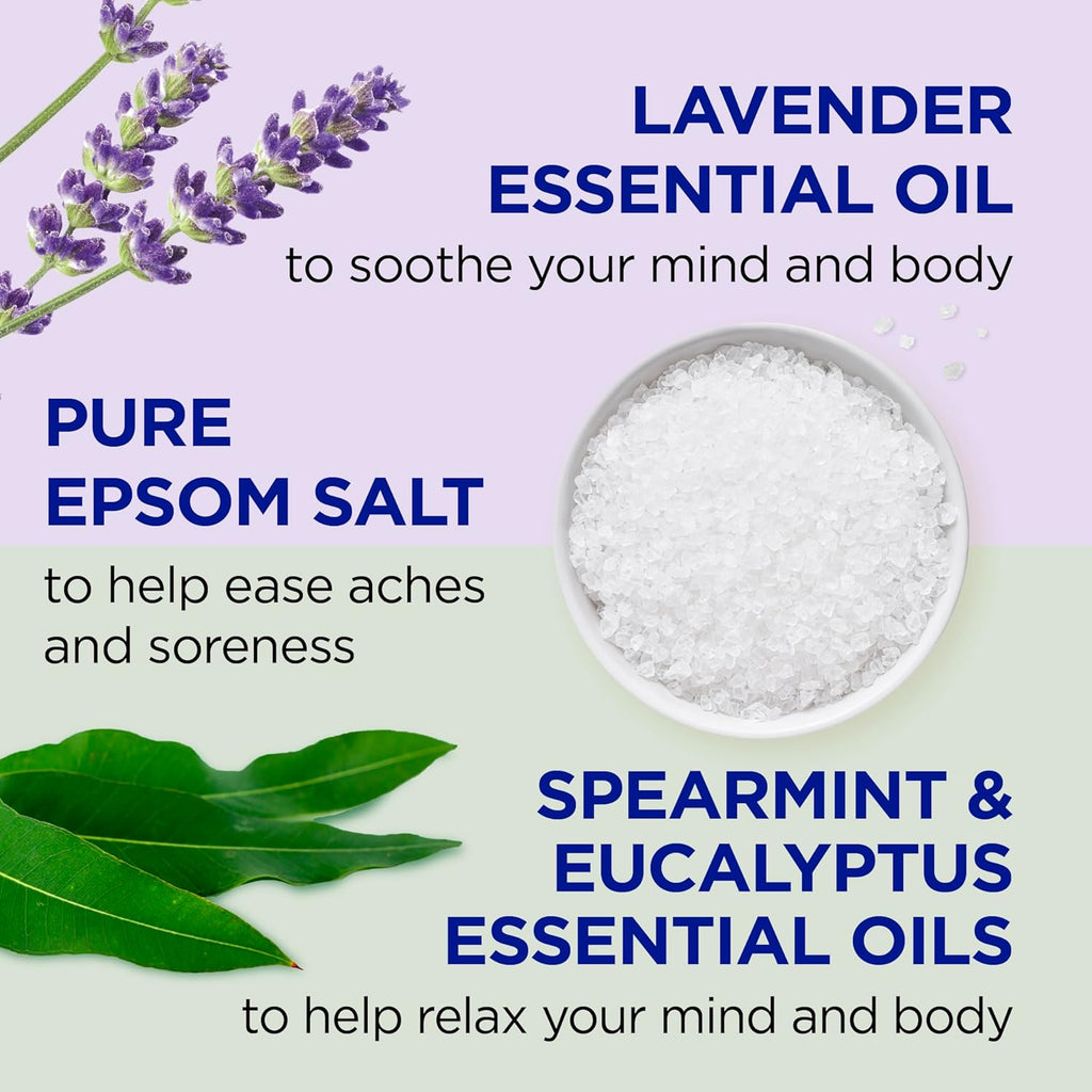Dr Teal's Epsom Salt Magnesium Soak, Soothe & Sleep with Lavender,