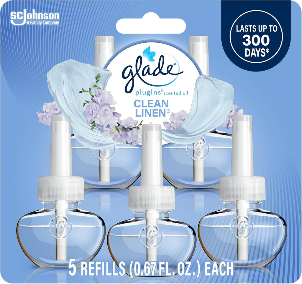 Glade PlugIns Refills Air Freshener, Scented and Essential Oils for Home and Bathroom,