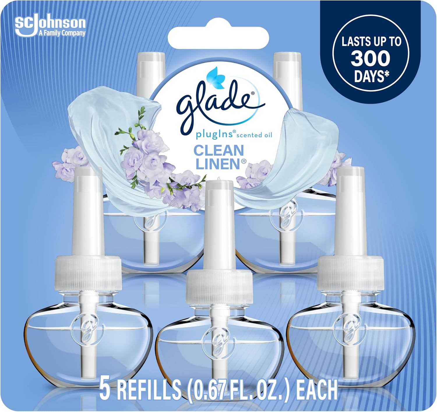 Glade PlugIns Refills Air Freshener, Scented and Essential Oils for Home and Bathroom,