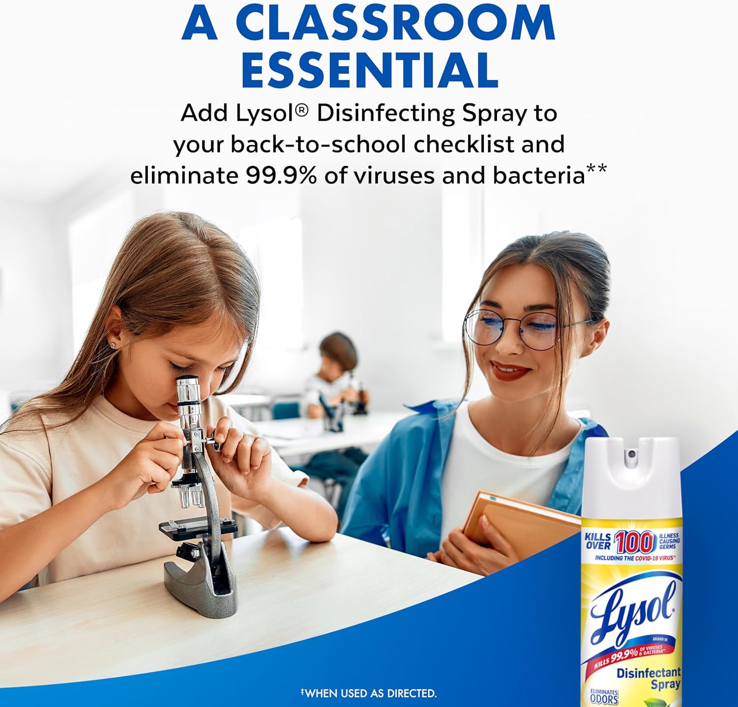 Lysol Disinfectant Spray, Household Essential Cleaning Supplies, Multi-Purpose Room Spray, A