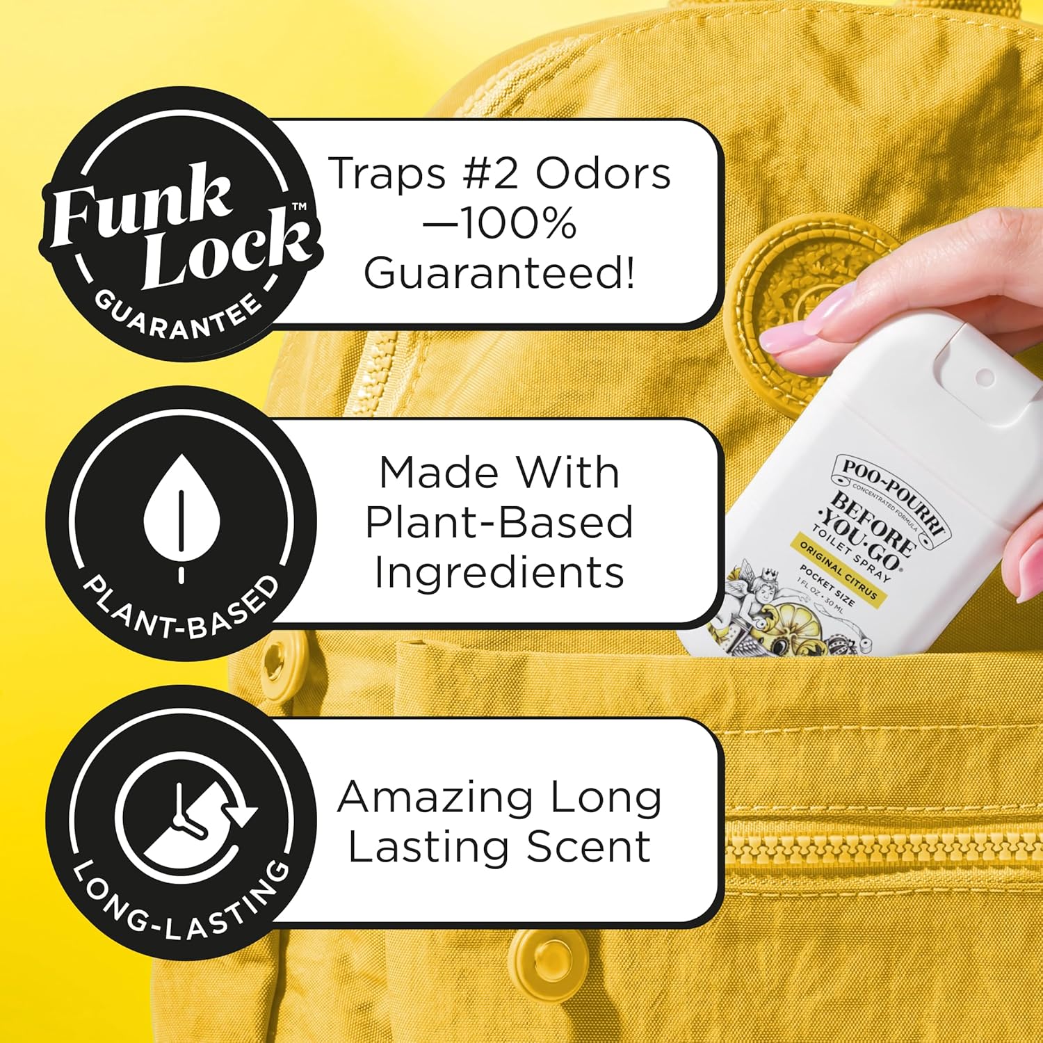 Poo-Pourri Before-You-Go Toilet Spray, Original Citrus, 2 Fl Oz - Lemon, Bergamot and Lemongrass