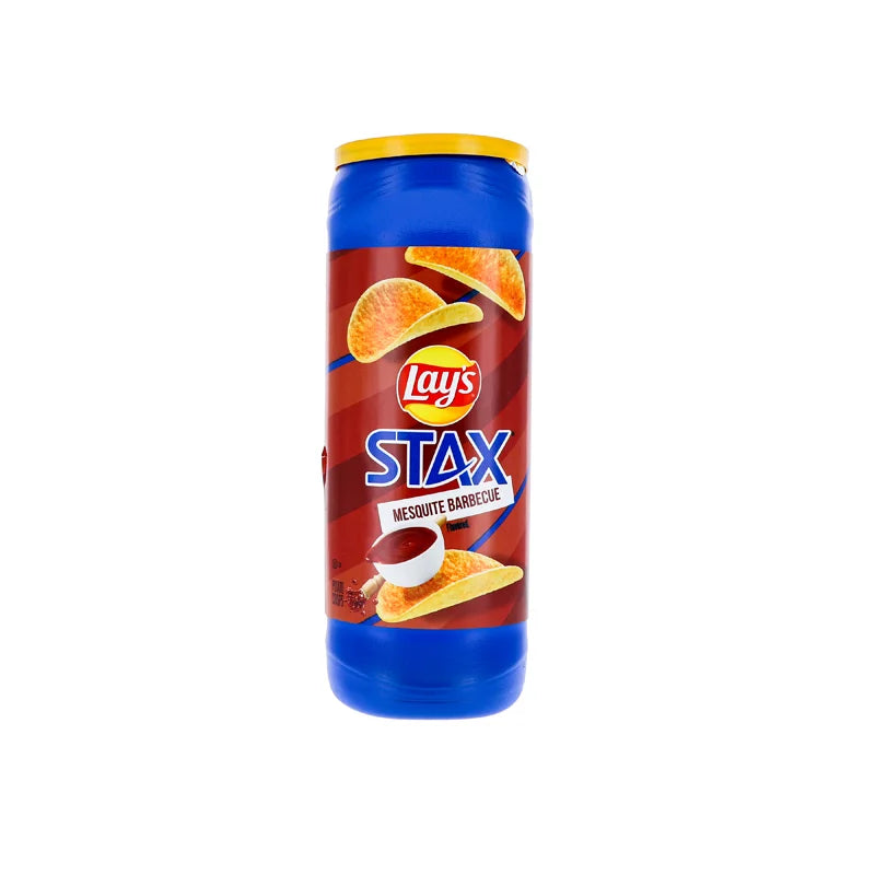 Lay’s Stax Mesquite Barbecue Potato Crisps – 5.5 oz Canister