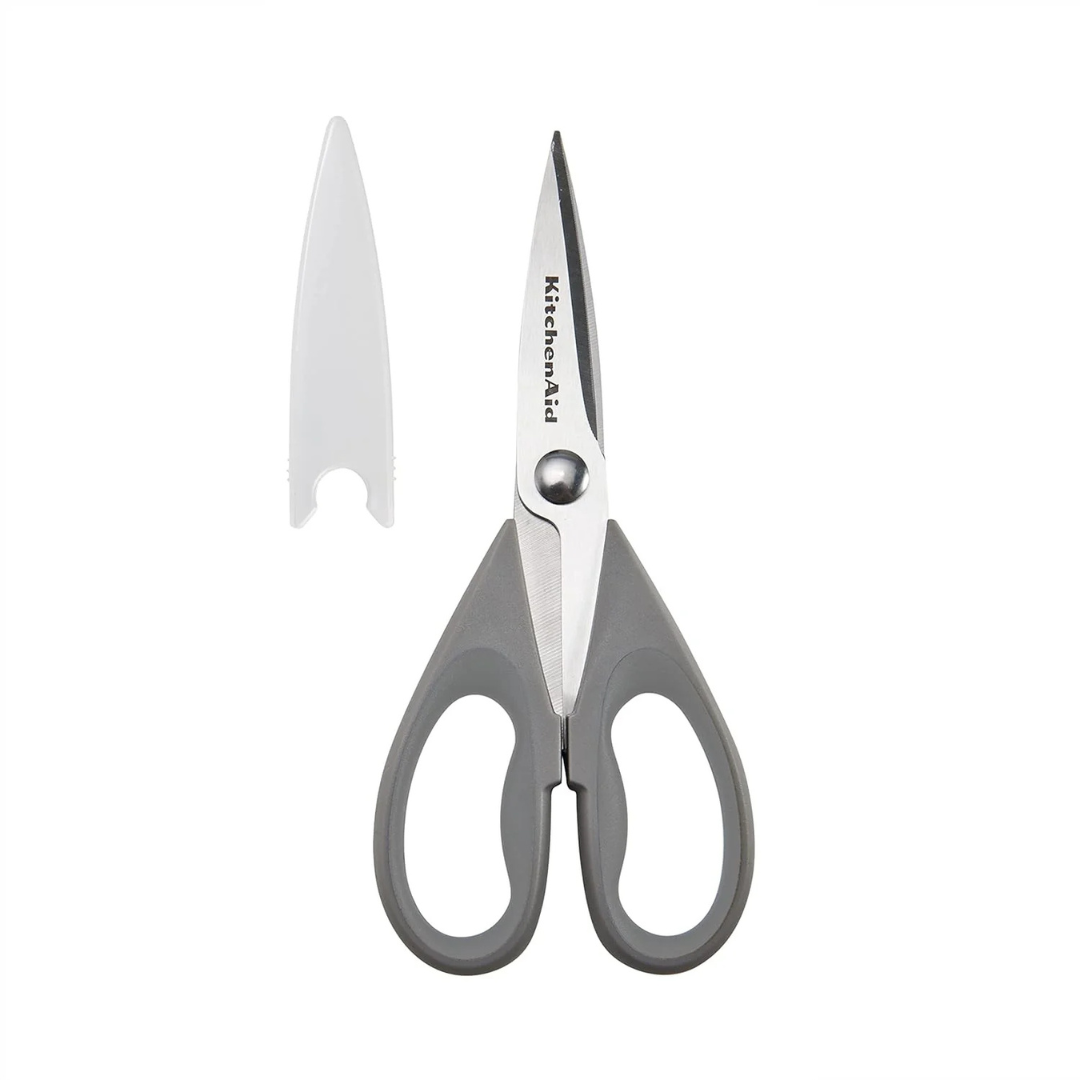 KitchenAid All Purpose Kitchen Shears with Protective Sheath Durable Stainless Steel Scissors,