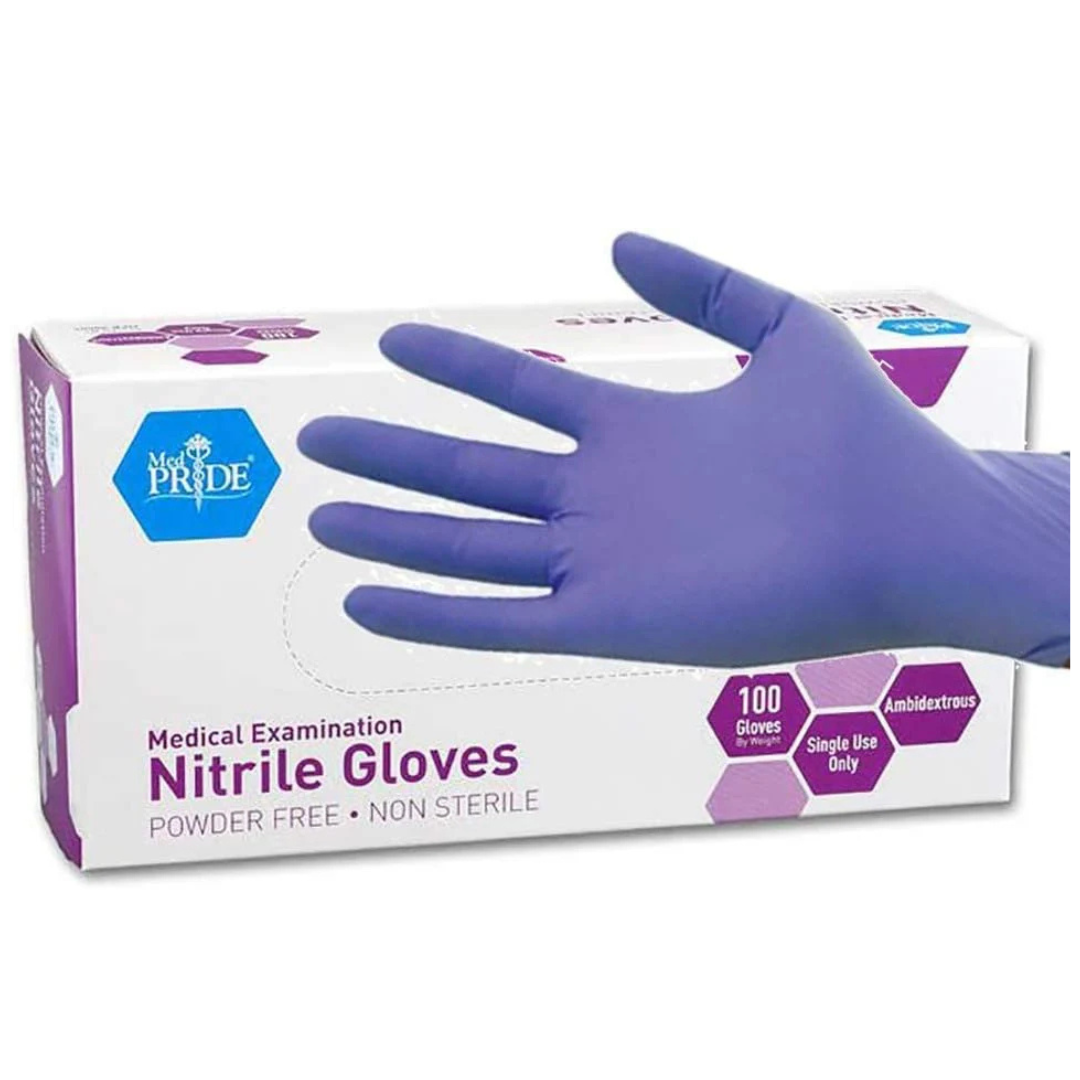MedPride Powder-Free Nitrile Exam Gloves